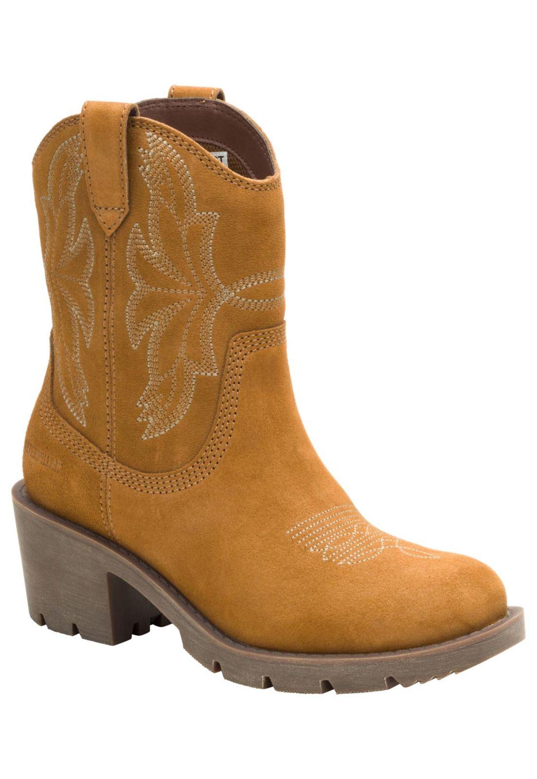 Bota Texana Gamuza Rewrite Frontier Mujer Café-0