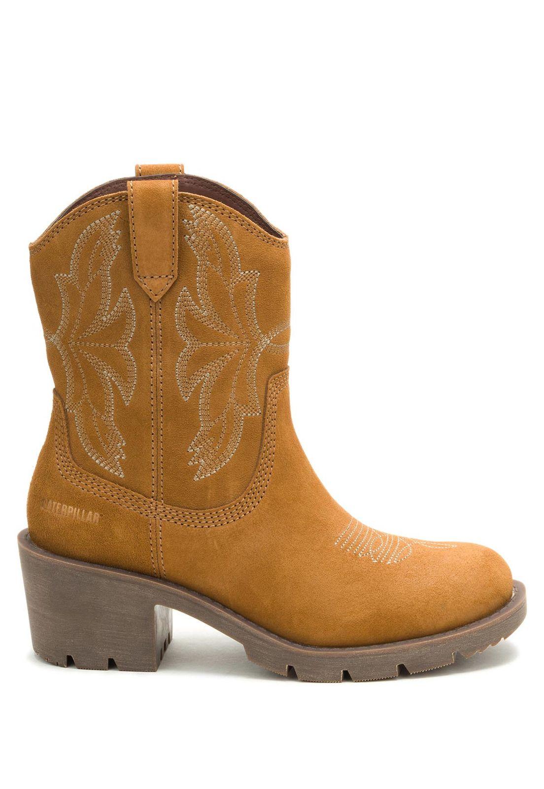 Bota Texana Gamuza Rewrite Frontier Mujer Café-1