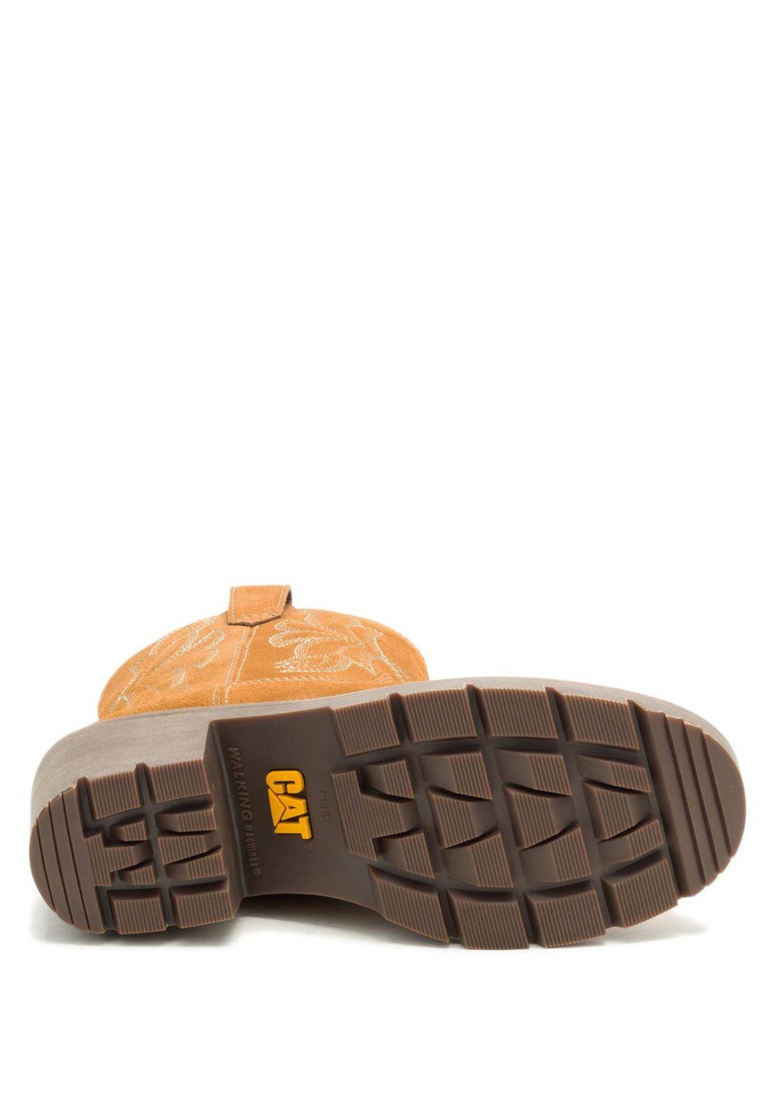 Bota Texana Gamuza Rewrite Frontier Mujer Café-7