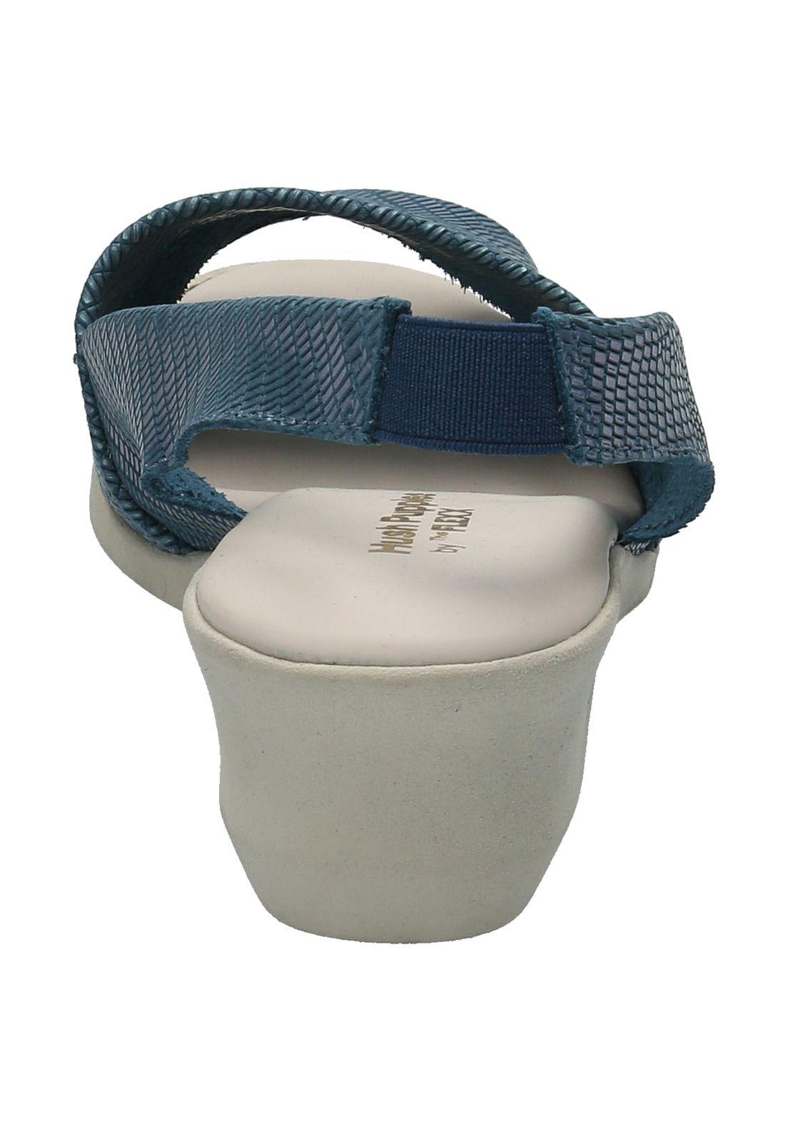 Sandalia Cuero Mujer Barton Azul-5