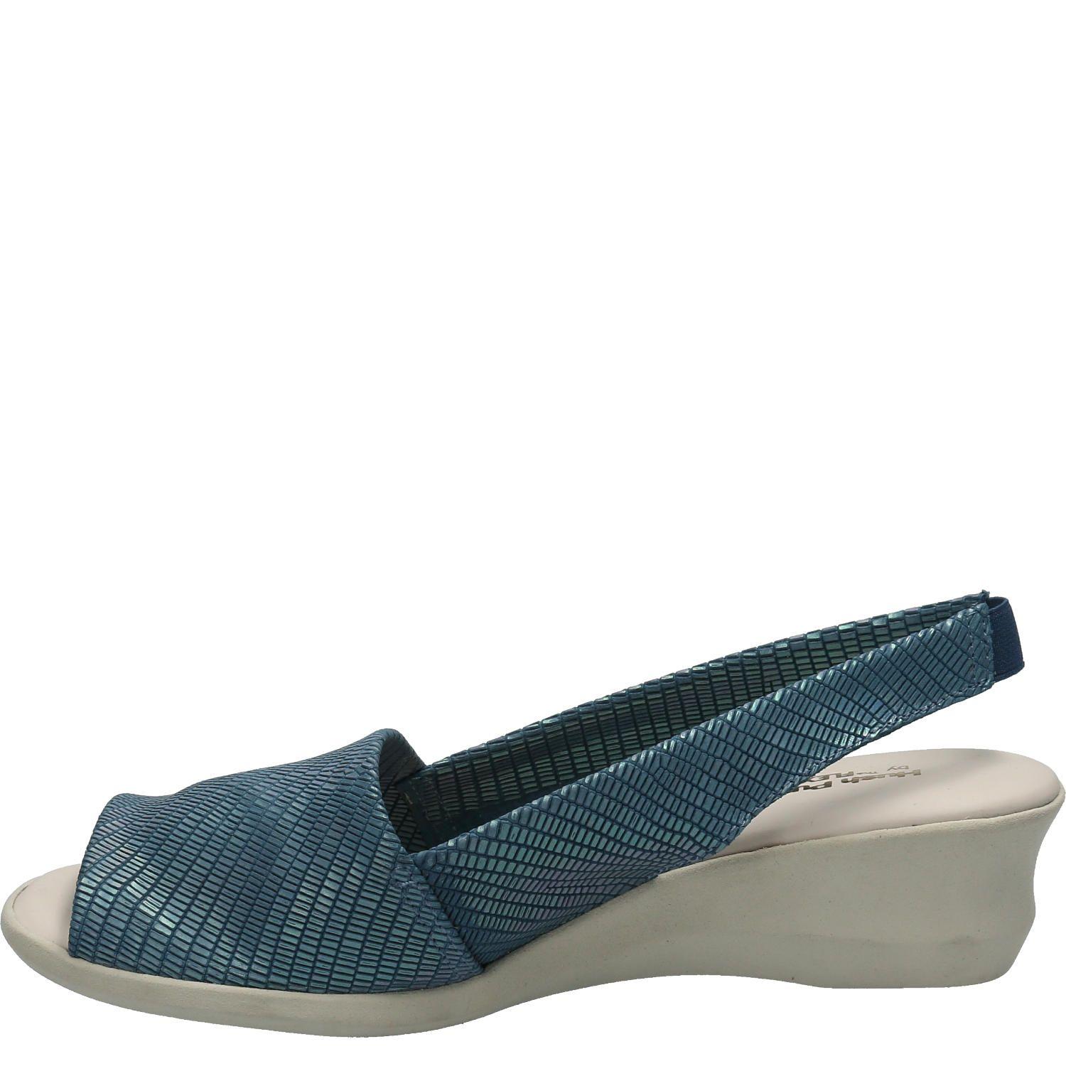 Sandalia Cuero Mujer Barton Azul-4