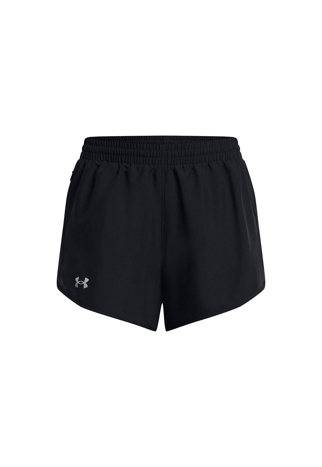 Shorts UA Fly-By de 3" para mujer Negro-0