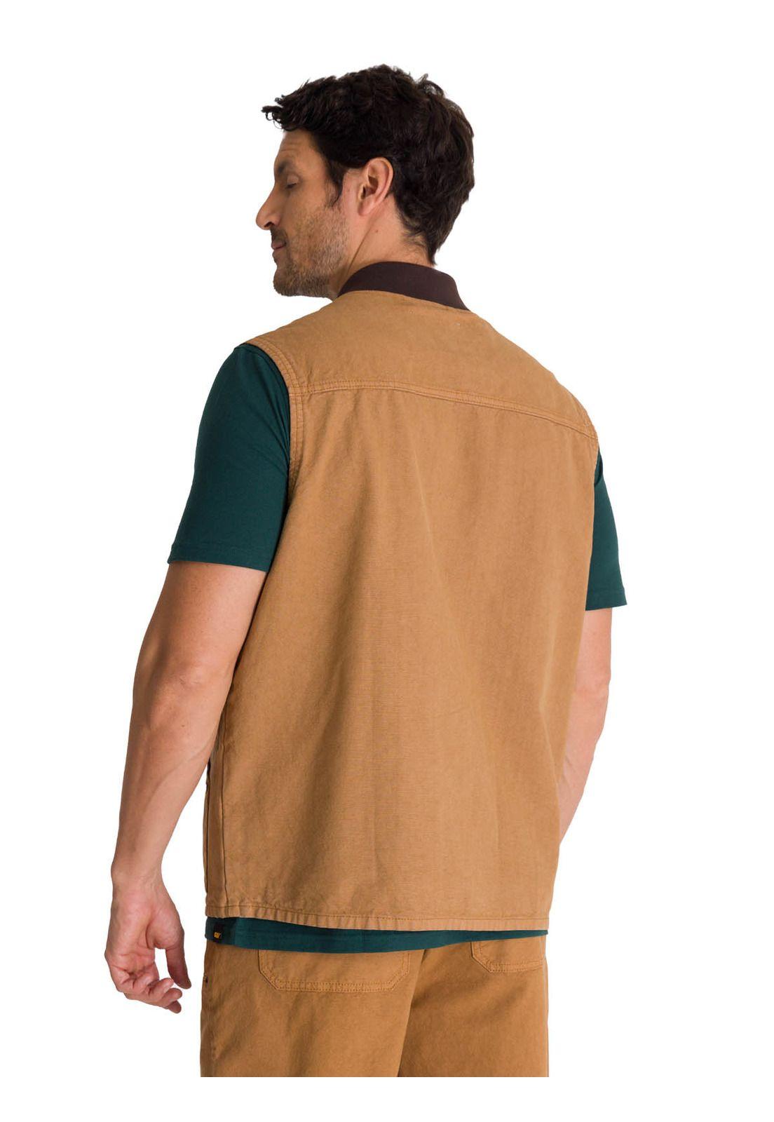 Chaqueta Sin Mangas Hombre Utility Beige-3