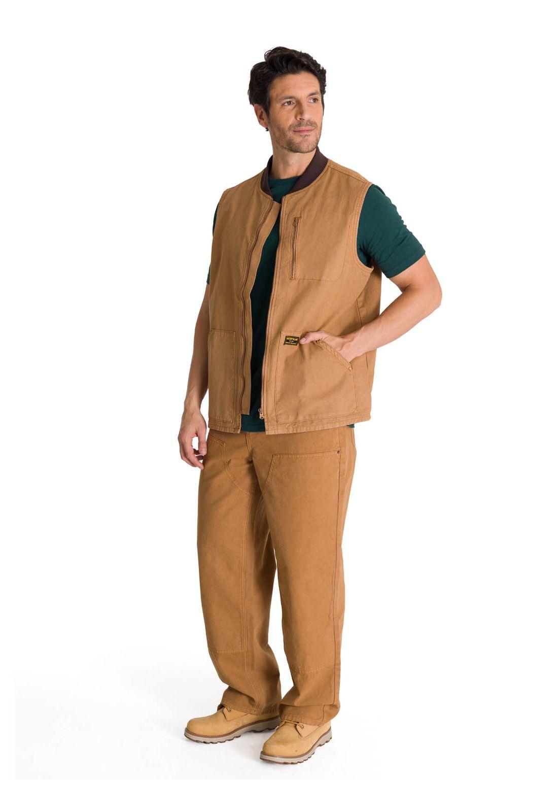 Chaqueta Sin Mangas Hombre Utility Beige-6