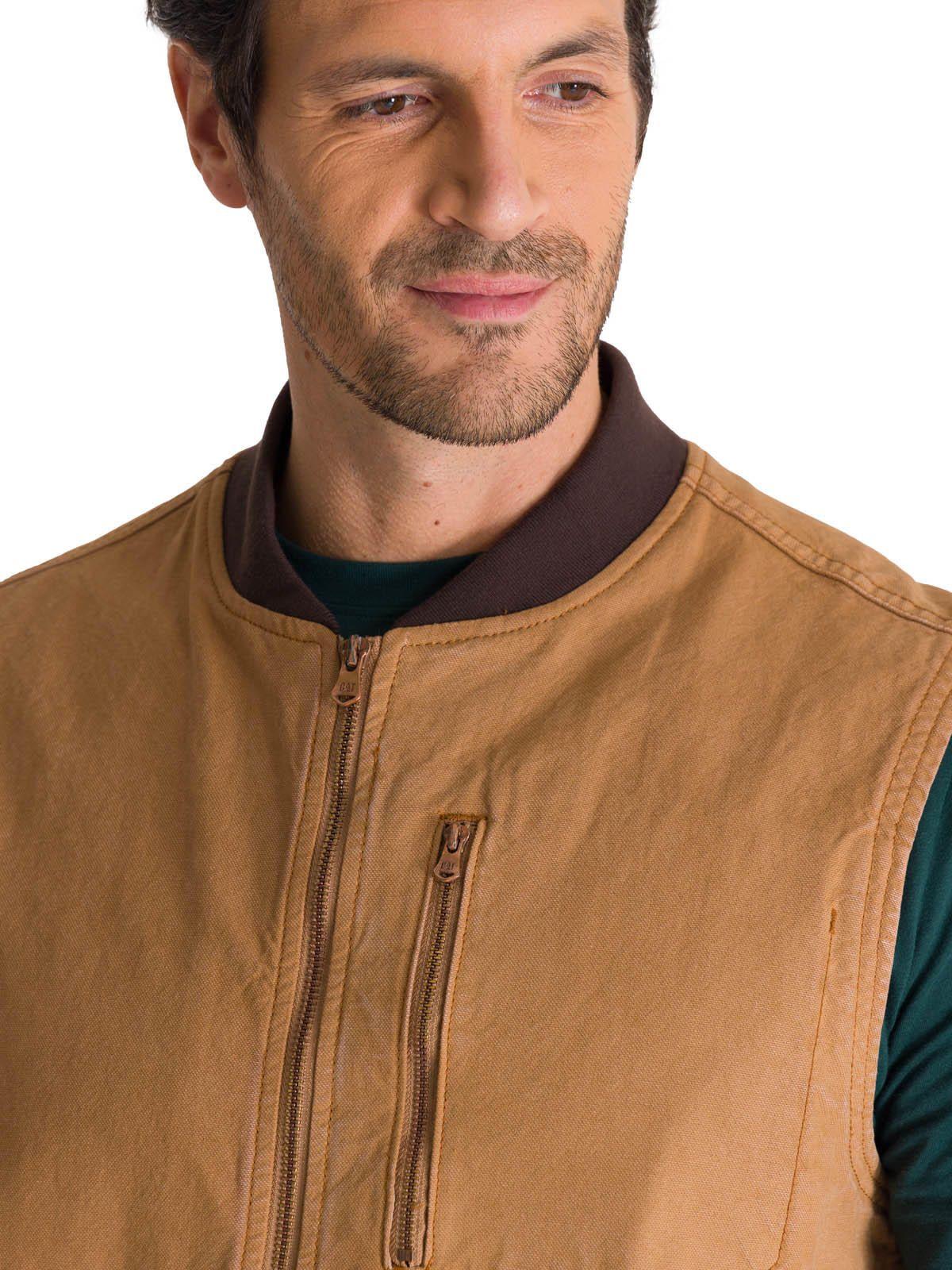 Chaqueta Sin Mangas Hombre Utility Beige-4