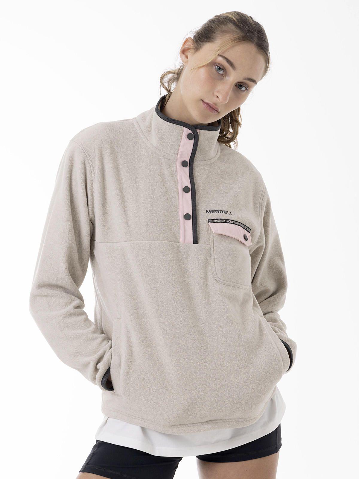 Polar Mujer Thermal Core Quarter Snap Beige-0