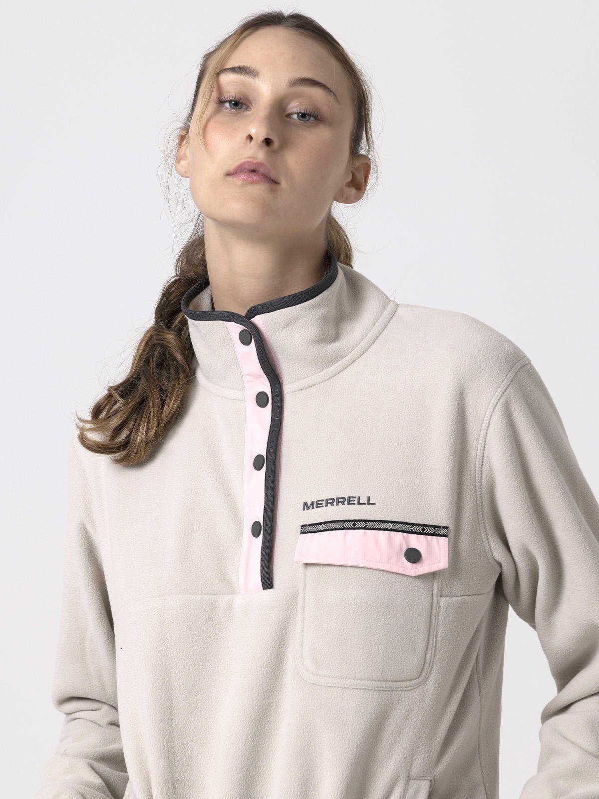 Polar Mujer Thermal Core Quarter Snap Beige-3