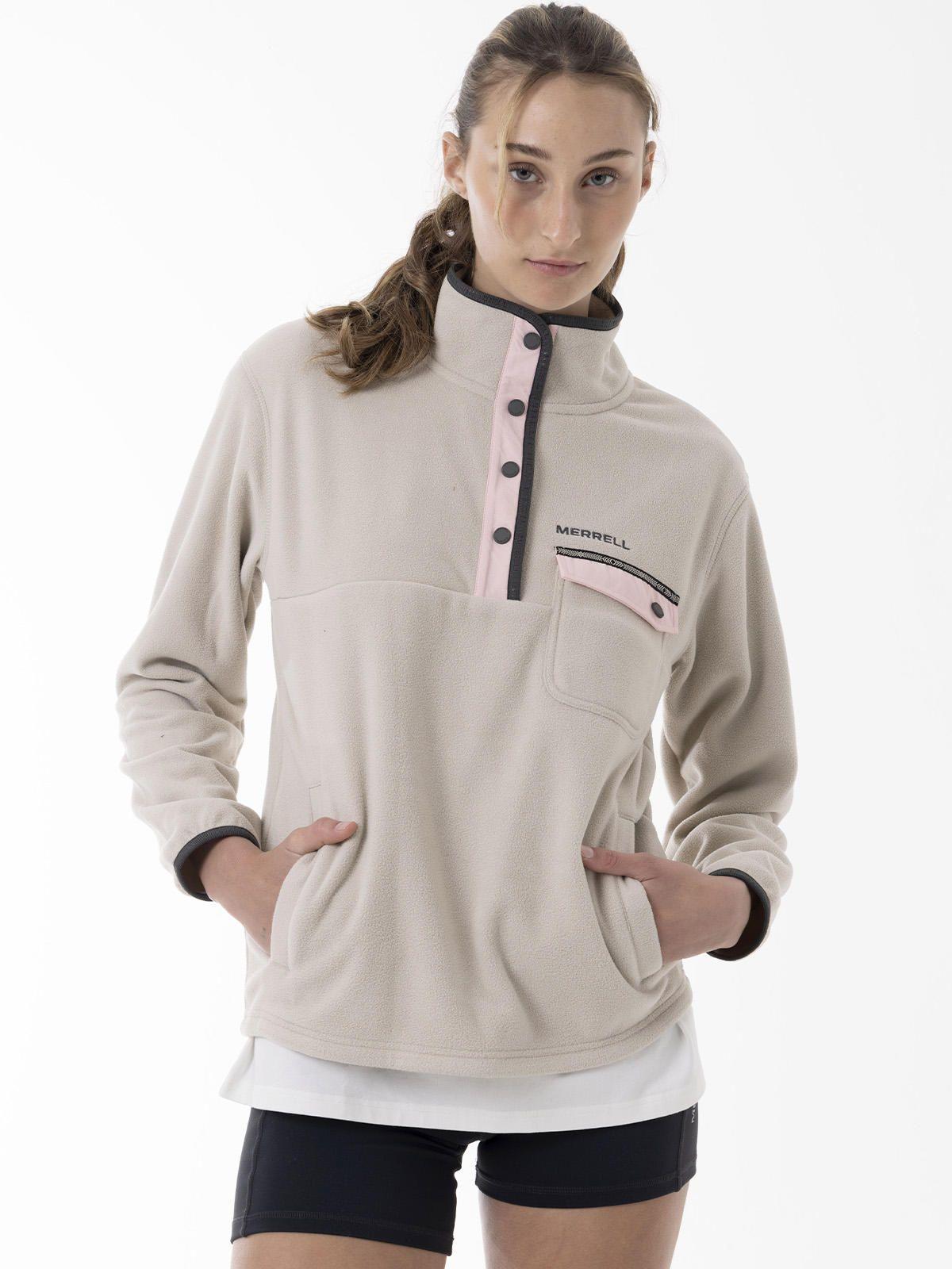 Polar Mujer Thermal Core Quarter Snap Beige-4