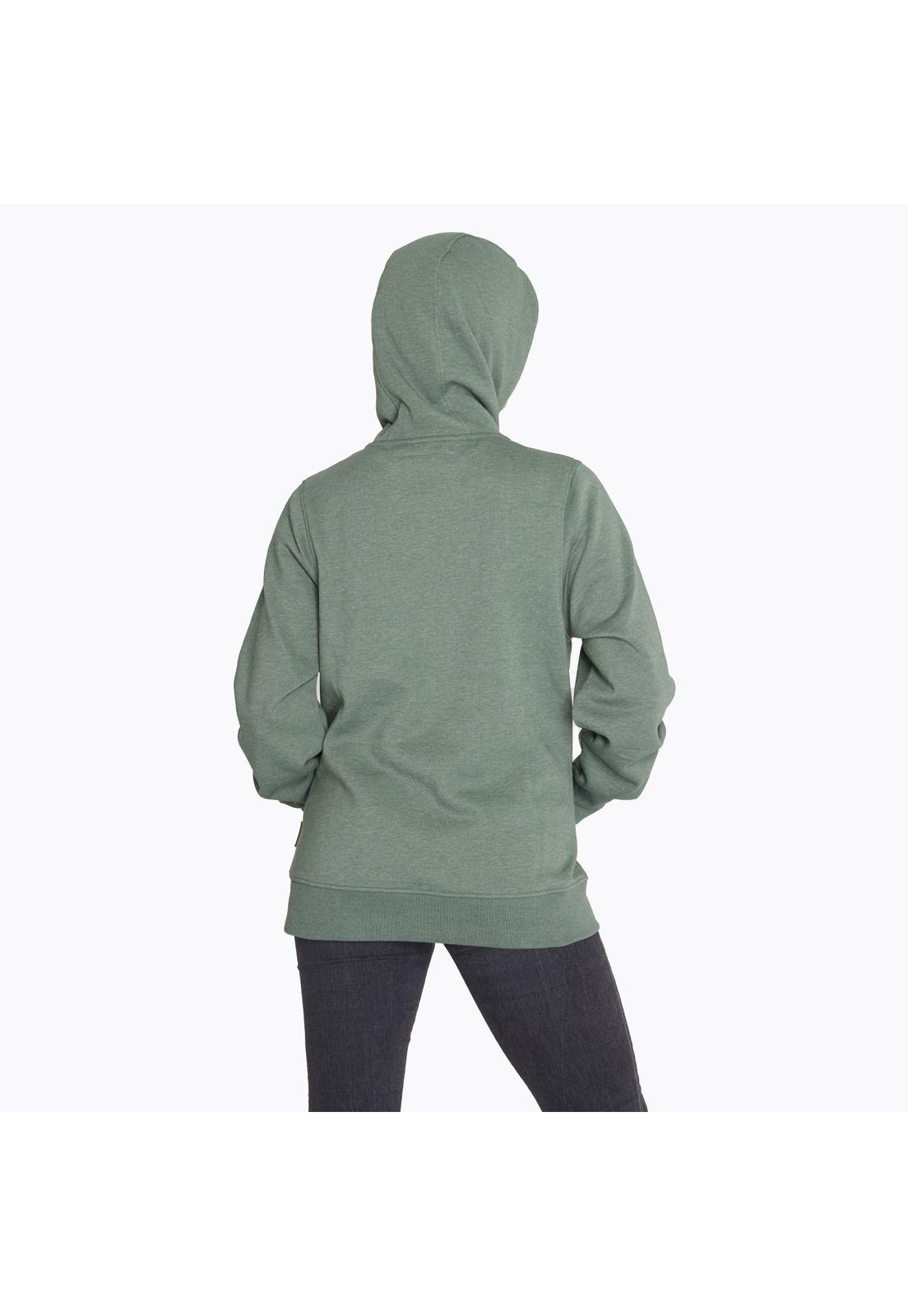 Polerón Zipper Sweater Verde Mujer-3