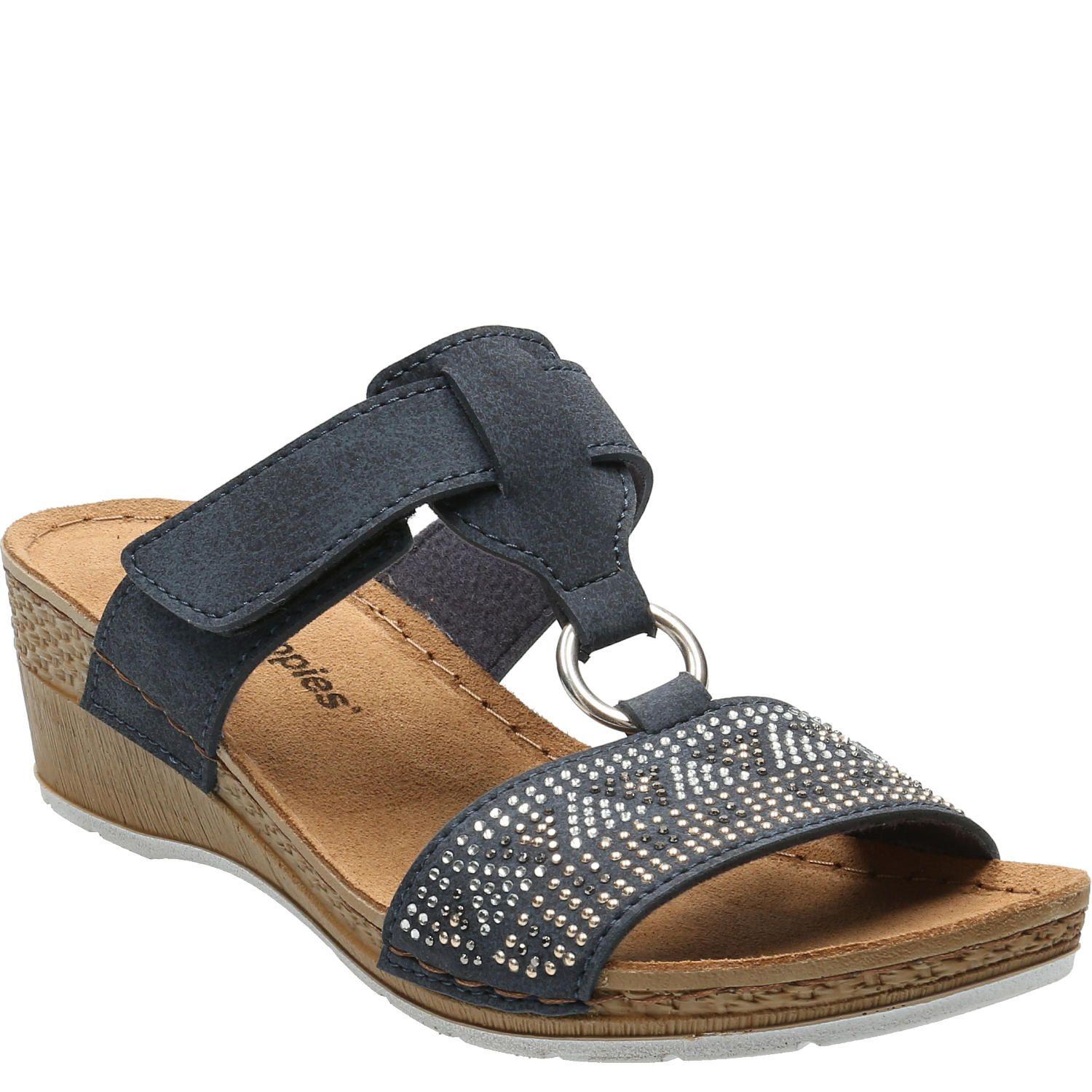 Sandalia Mujer Bax Azul-0