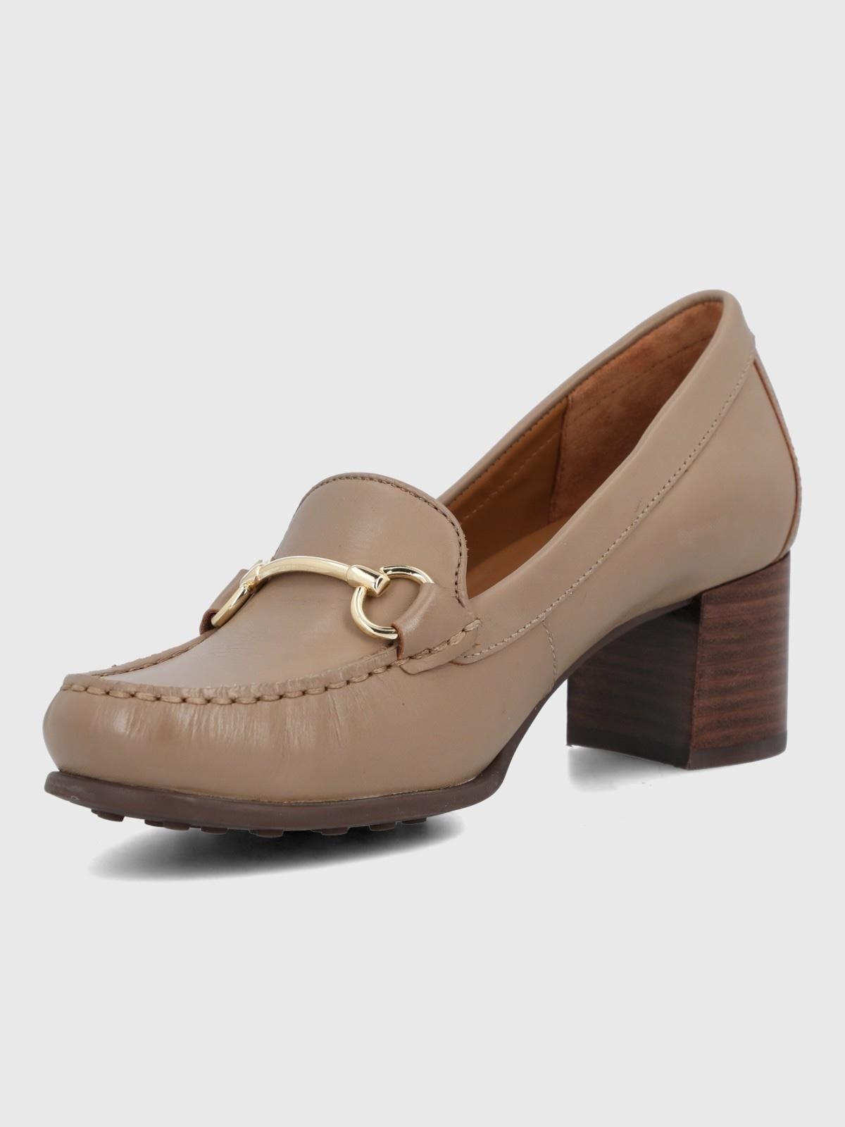 Zapato Cuero Mujer Beata II Beige-4