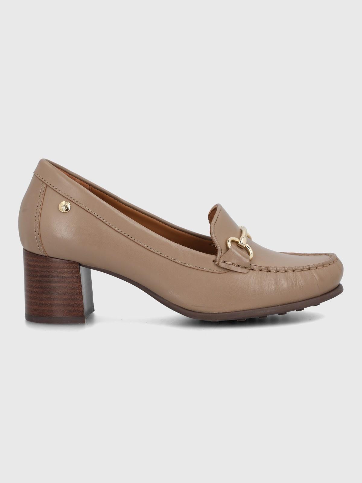 Zapato Cuero Mujer Beata II Beige-1