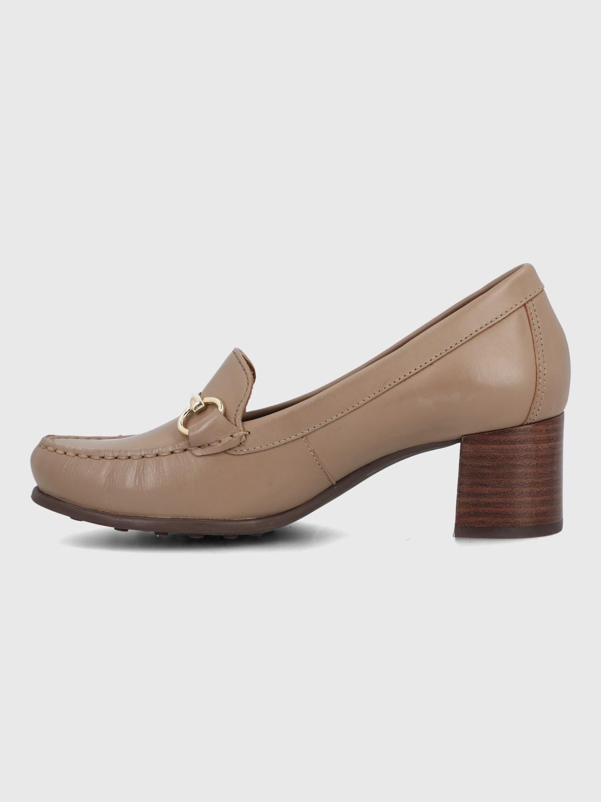 Zapato Cuero Mujer Beata II Beige-5
