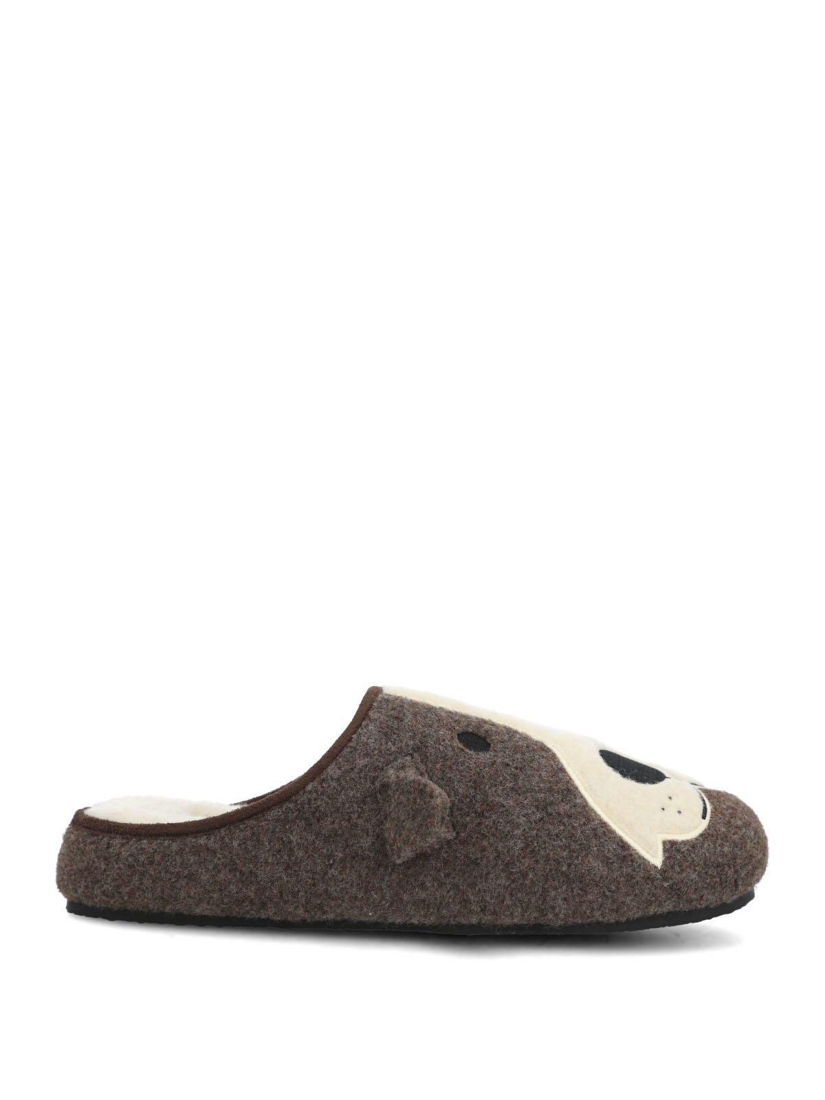 Pantufla Hp Slipper Bordercol Chocolate-2