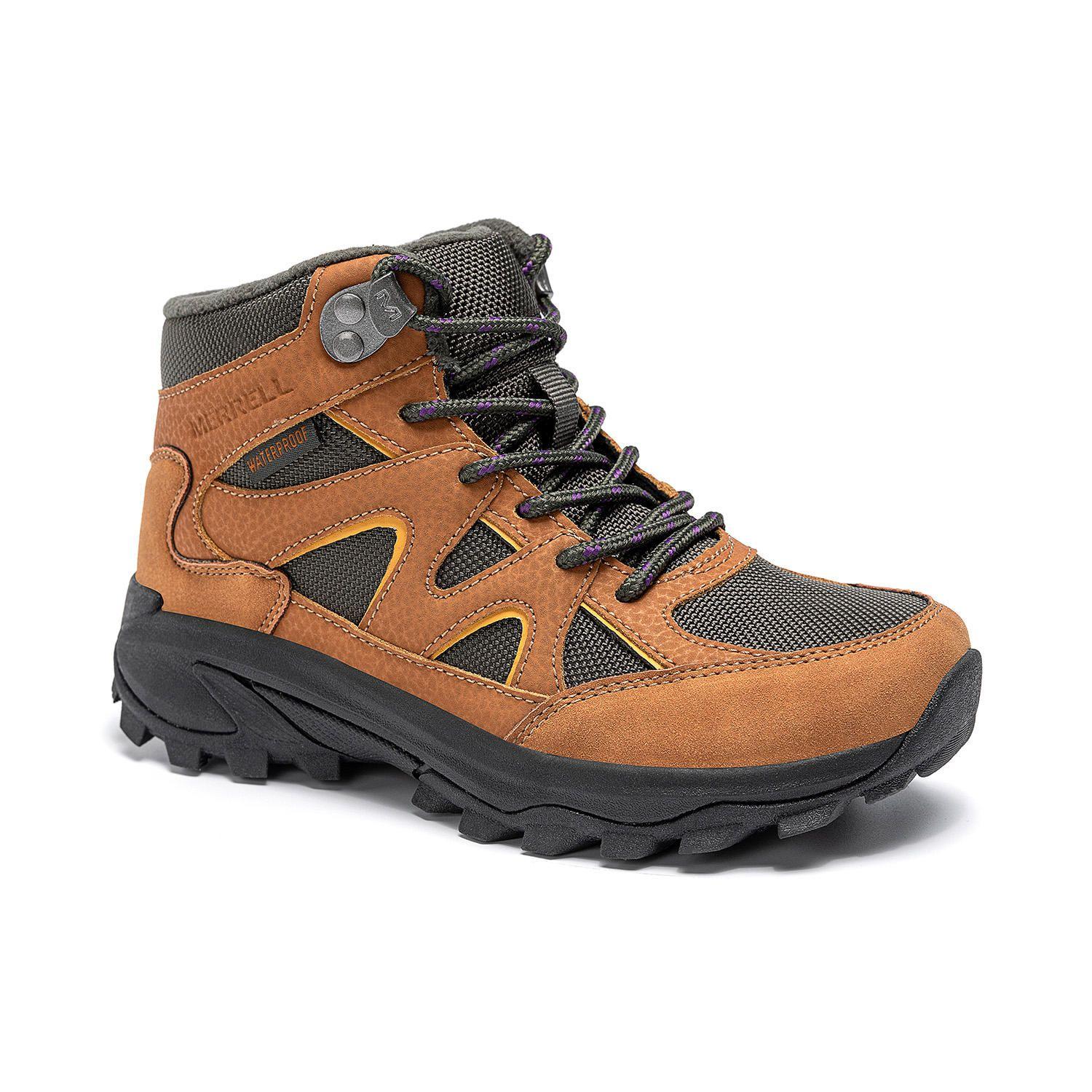 Botin Waterproof Cuero Niño Moab Peak Café-1