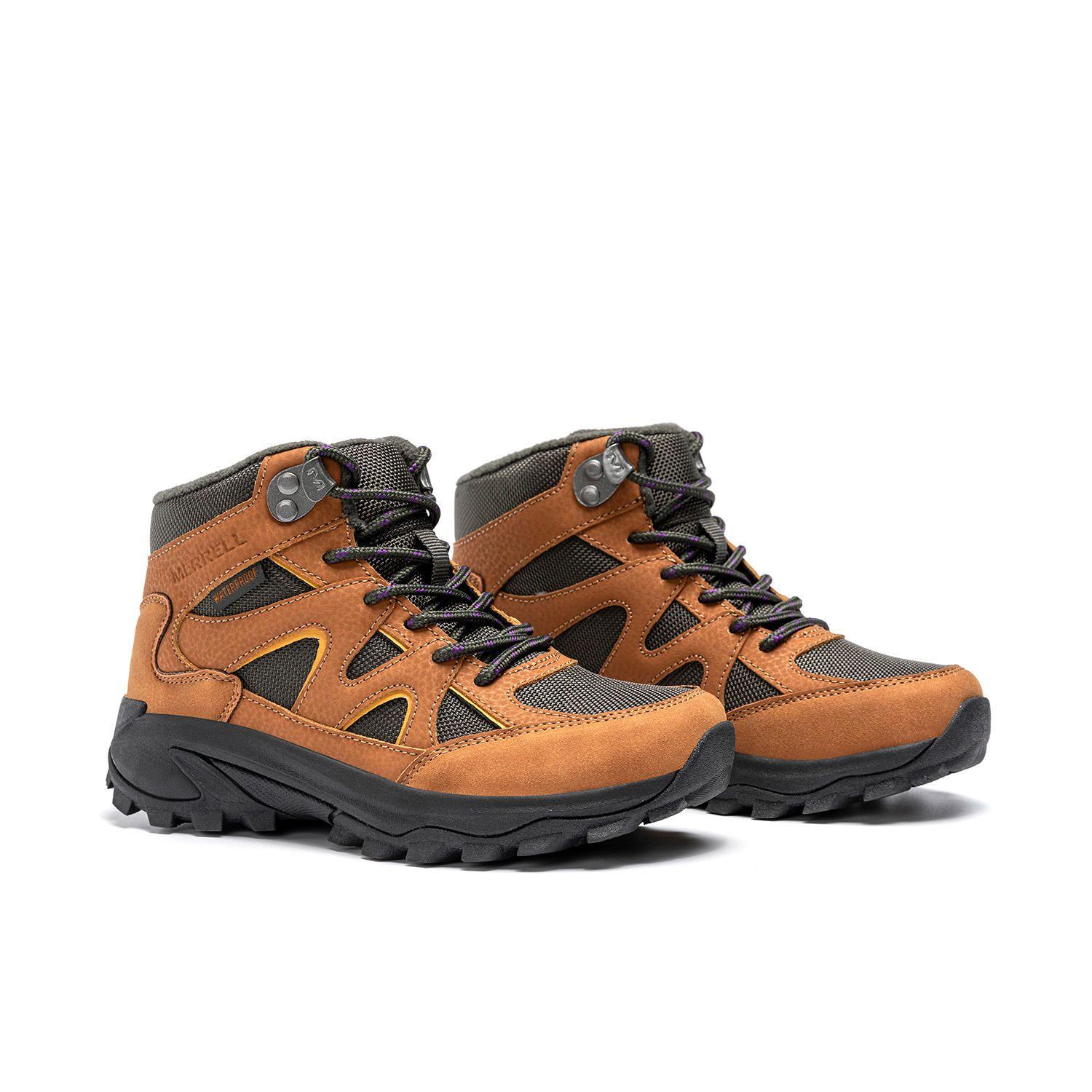 Botin Waterproof Cuero Niño Moab Peak Café-4