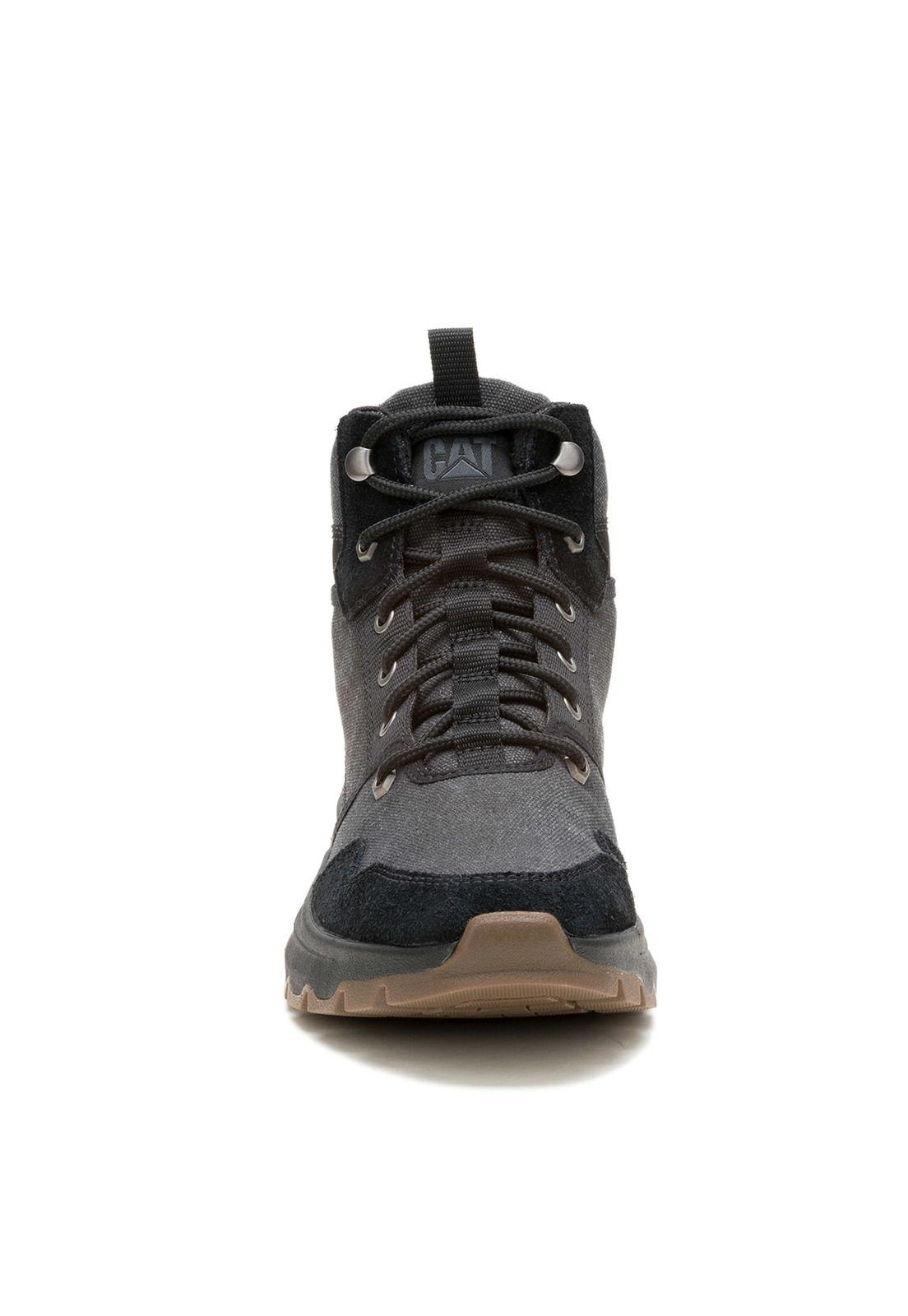 Zapatilla Con Caña Hombre Colorado Sneaker Negro-4