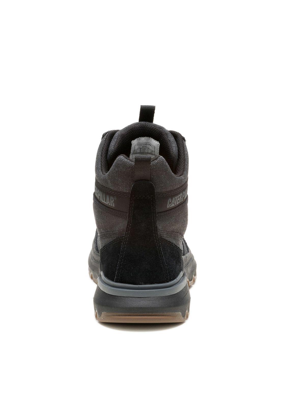 Zapatilla Con Caña Hombre Colorado Sneaker Negro-5
