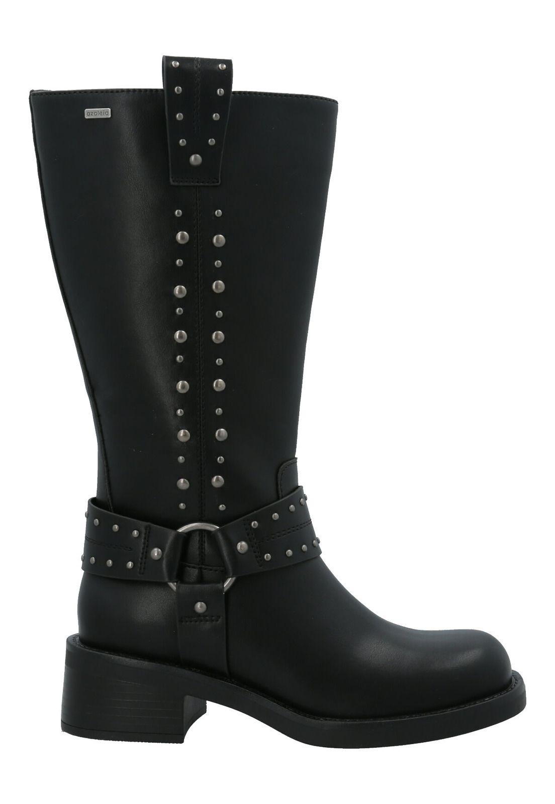 Bota Bastya Mujer Negro-3