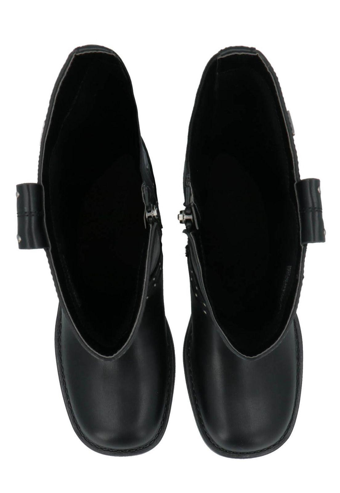 Bota Bastya Mujer Negro-8