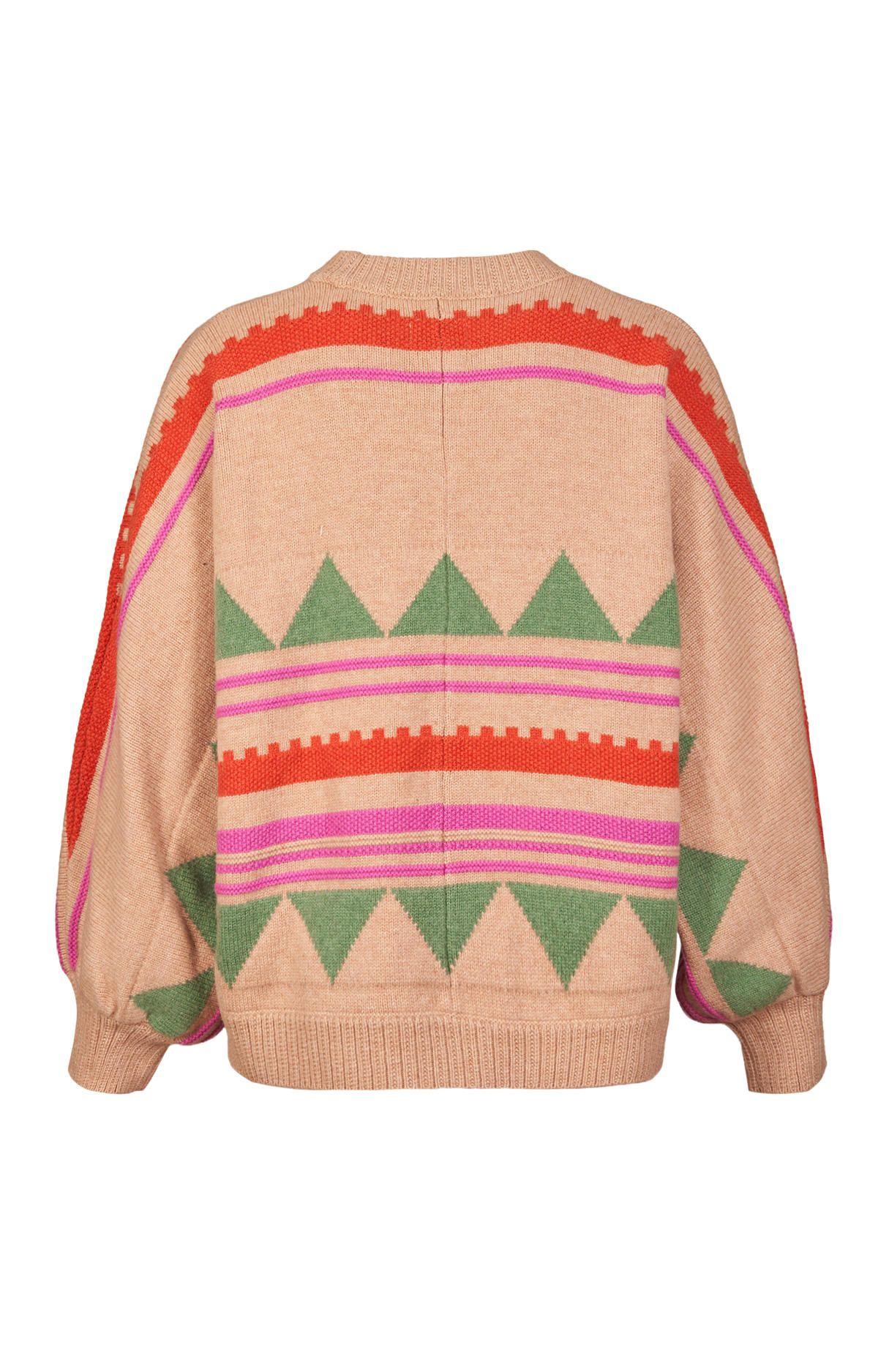Sweater Lana Mujer Carmin Rosado-1
