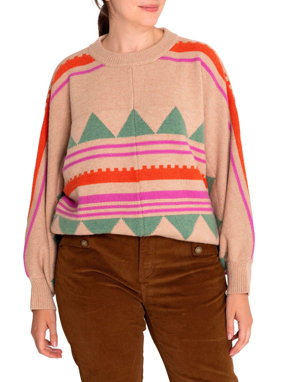 Sweater Lana Mujer Carmin Rosado-4