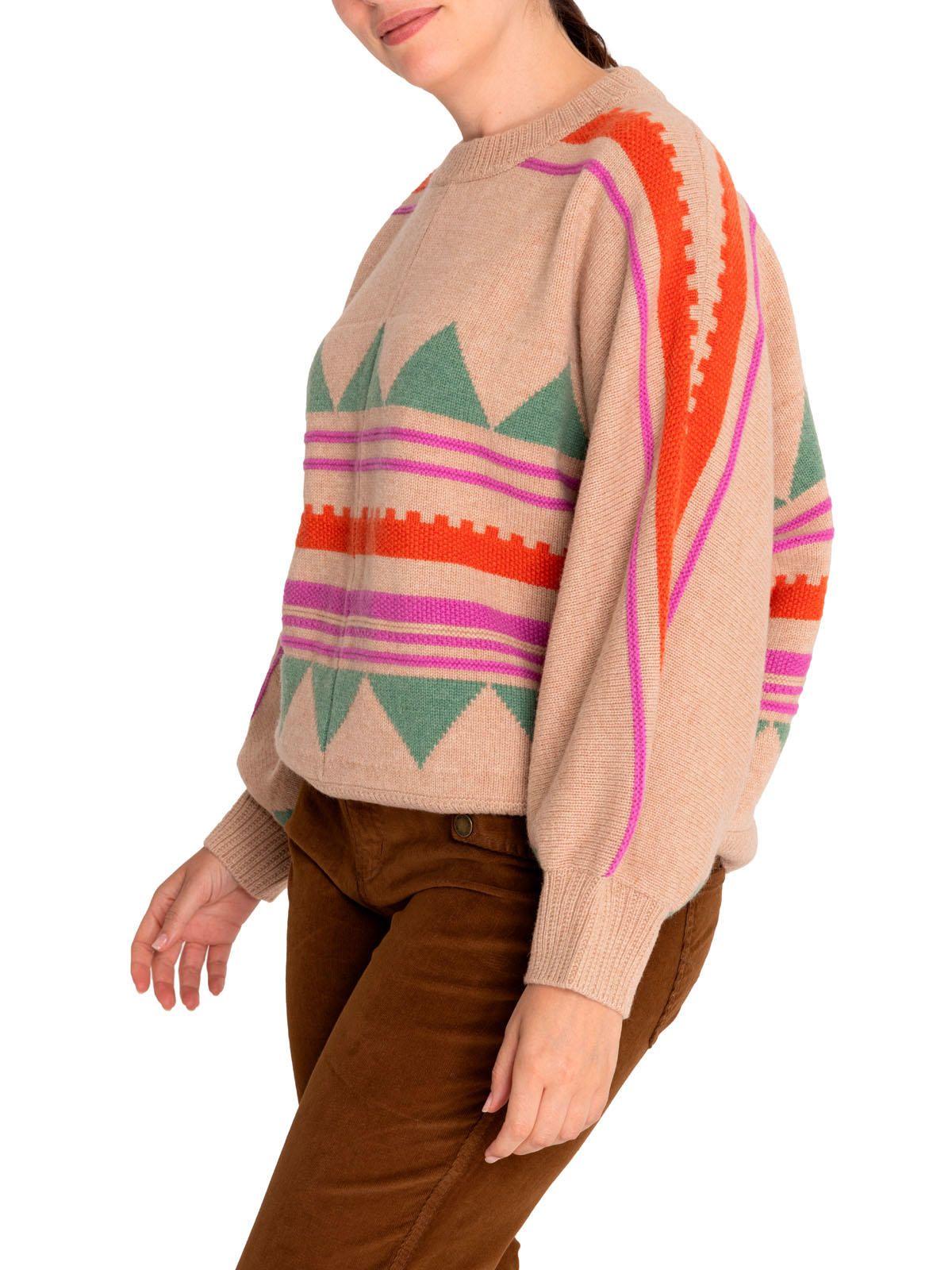Sweater Lana Mujer Carmin Rosado-5