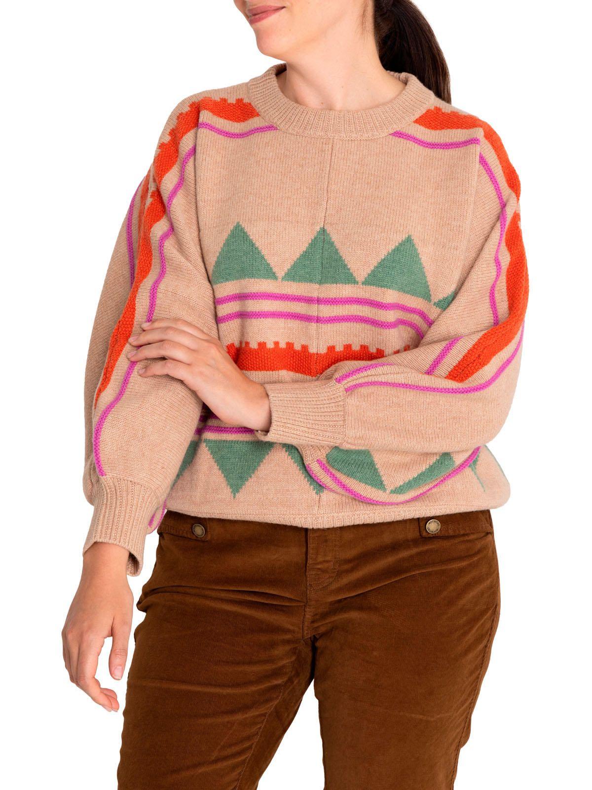 Sweater Lana Mujer Carmin Rosado-8