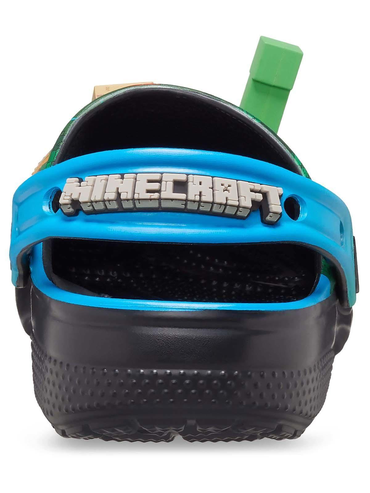 Zueco Crocs Niño Classic Clog K Minecraft Verde Oscuro-7