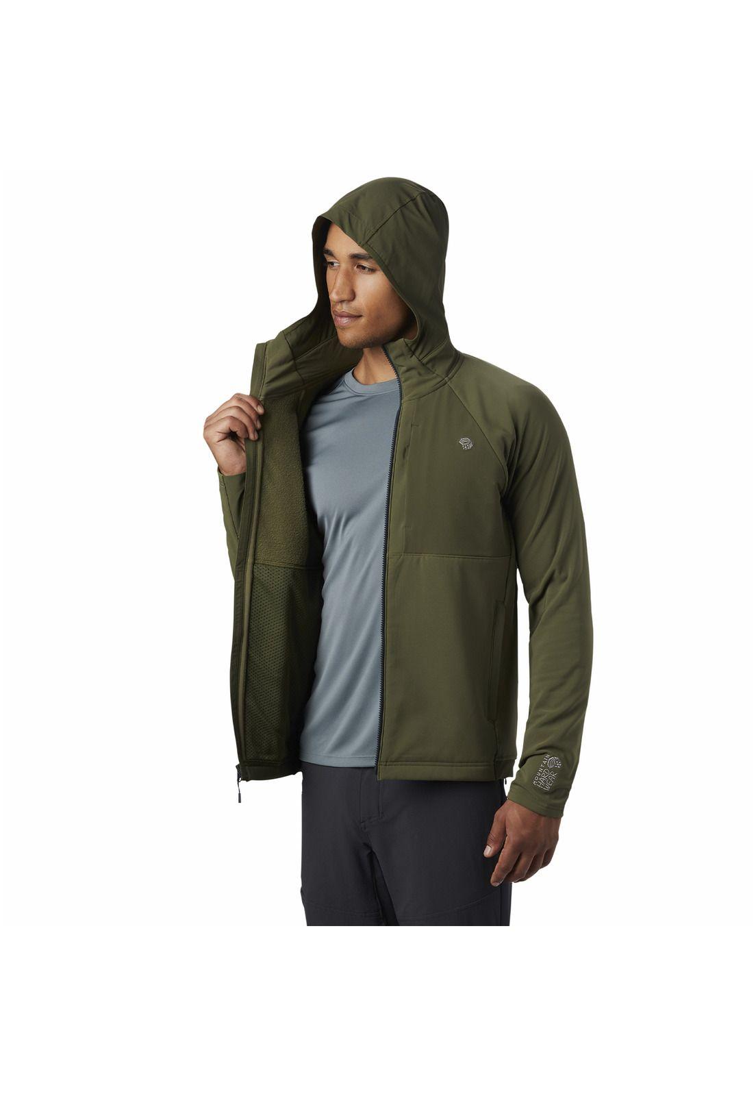 Chaqueta Softshell Hombre Keele Hoody  Verde-3