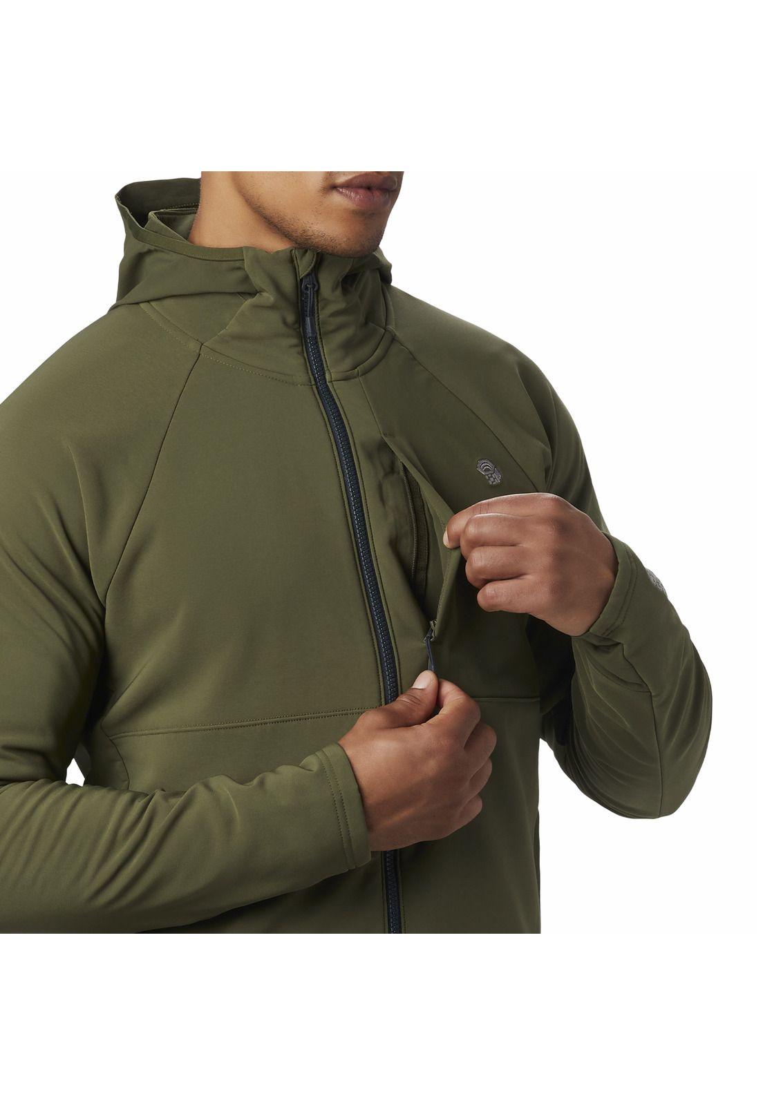 Chaqueta Softshell Hombre Keele Hoody  Verde-4