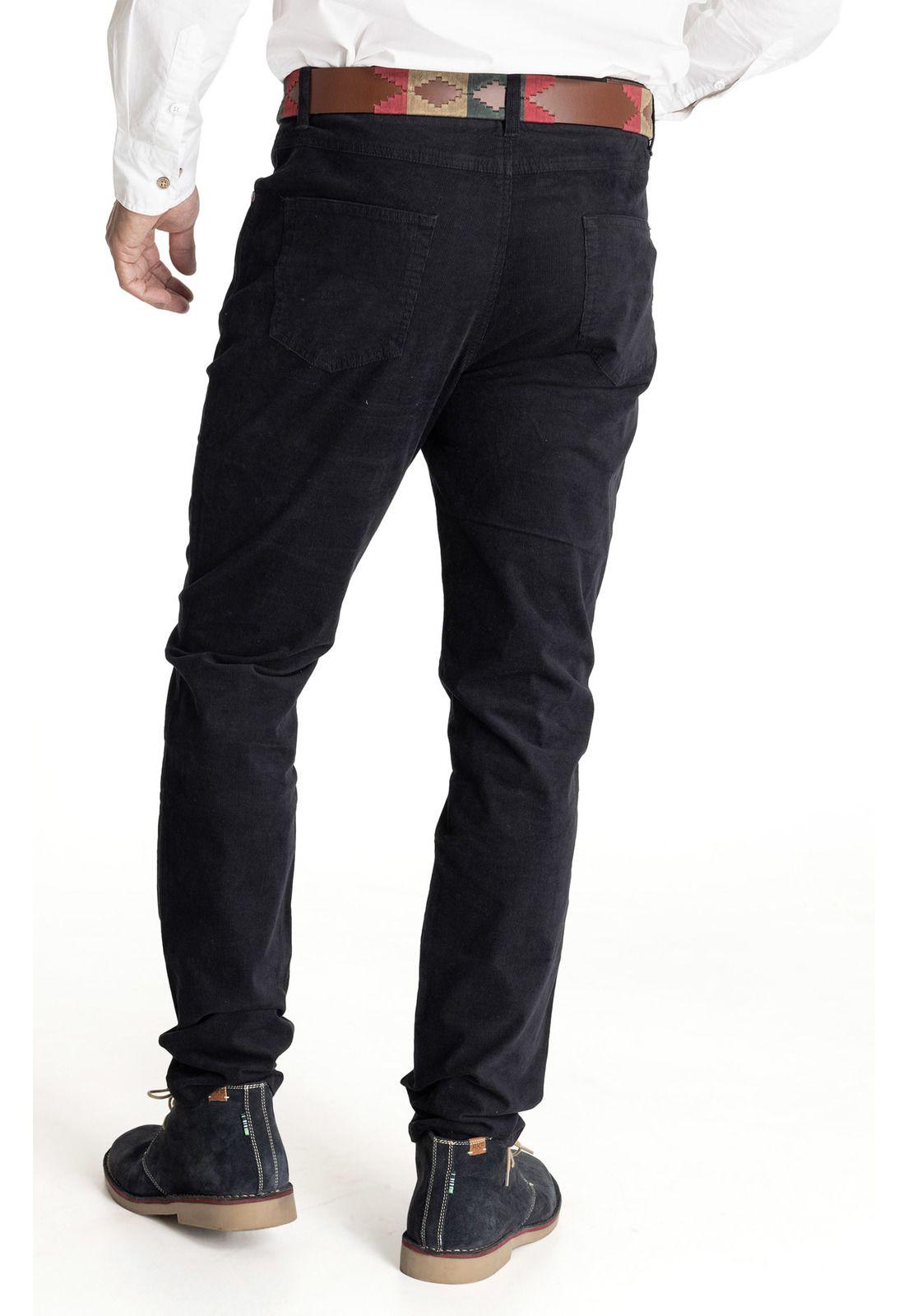 Pantalón Hombre Corduroy Negro-5