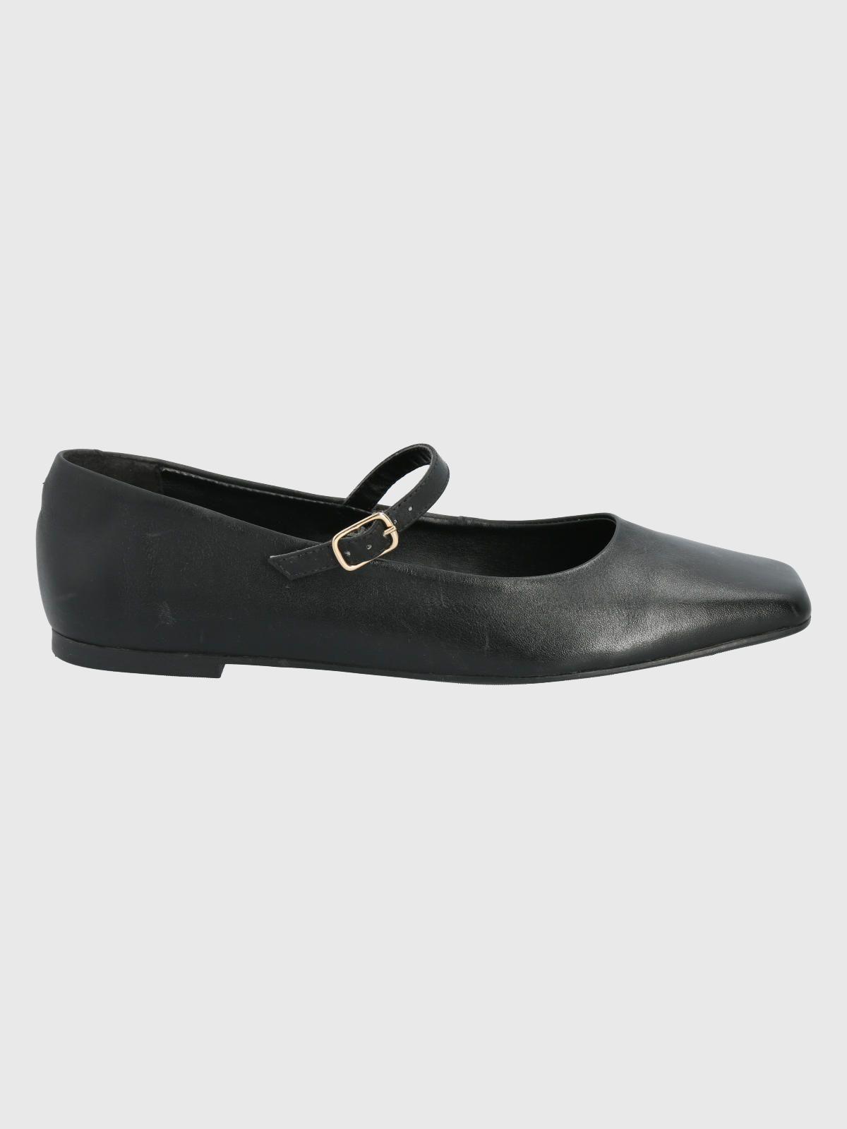 Zapato Cuero Negro Mujer Lovere -1