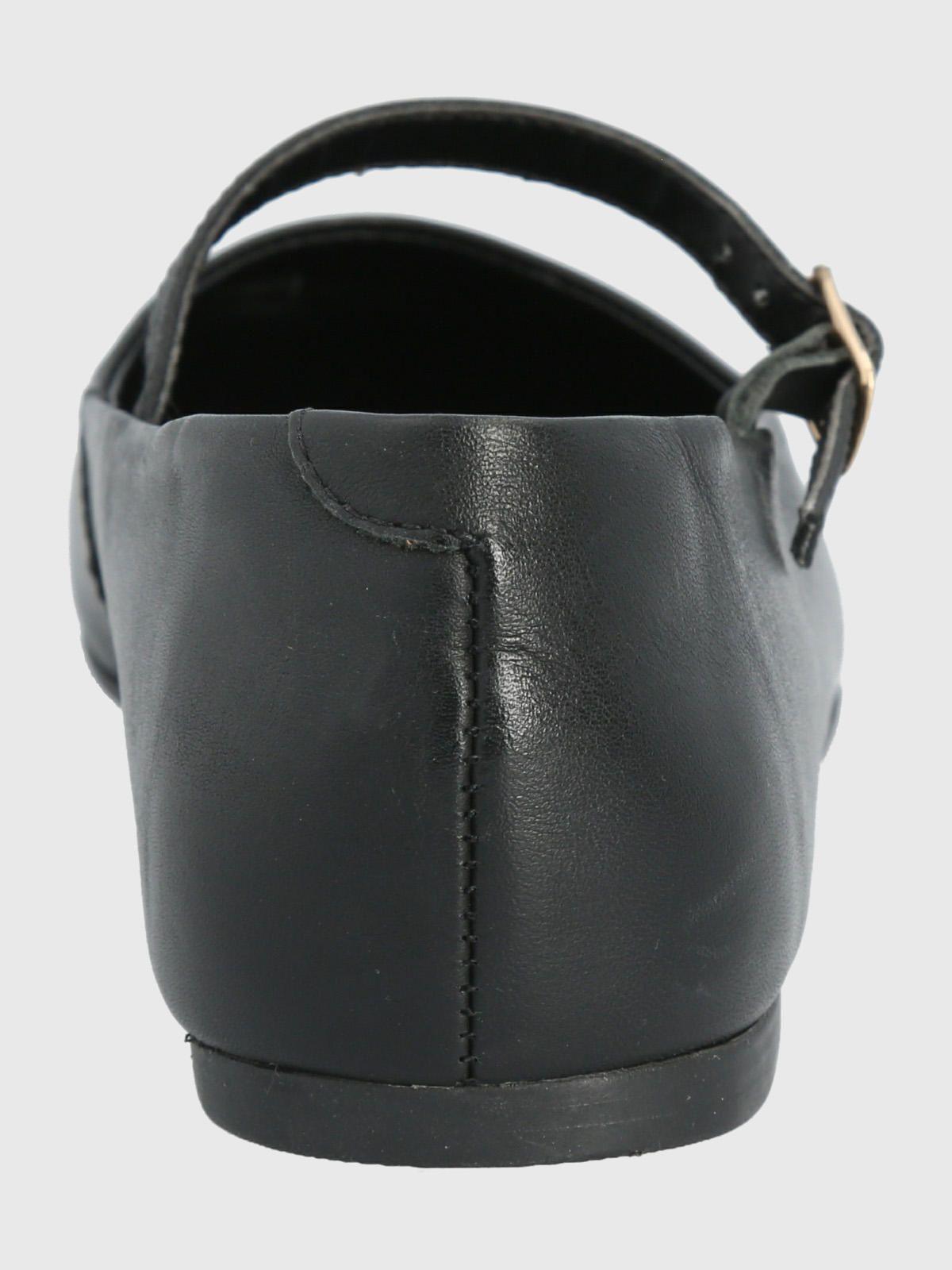 Zapato Cuero Negro Mujer Lovere -5