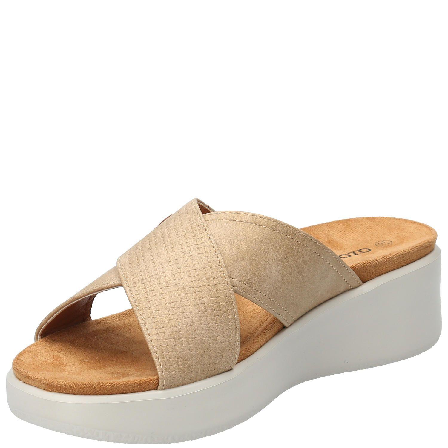 Sandalia Millisen Beige Mujer-4