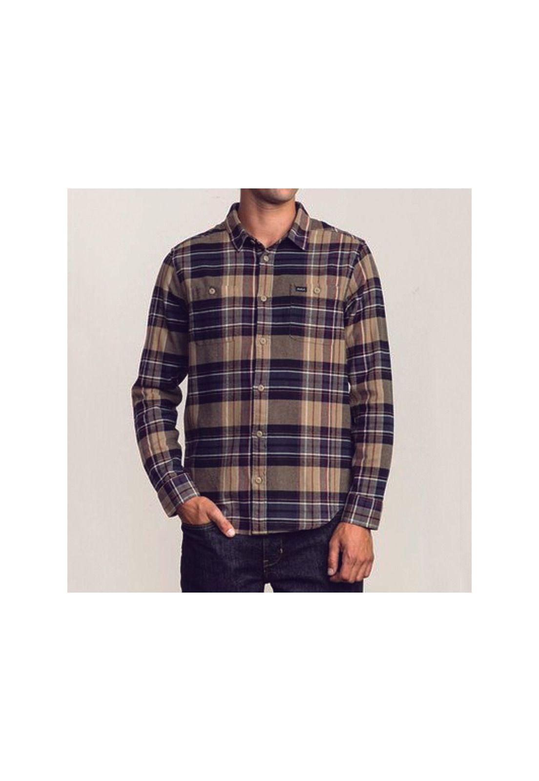 Camisa Manga Larga Ludlow Flannel Ls Wood-0
