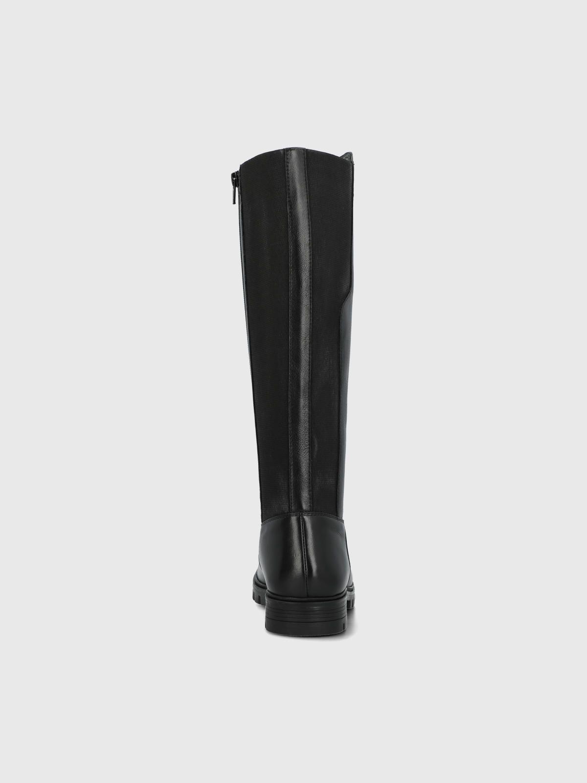 Bota Cuero Mujer Marcella Negra-6