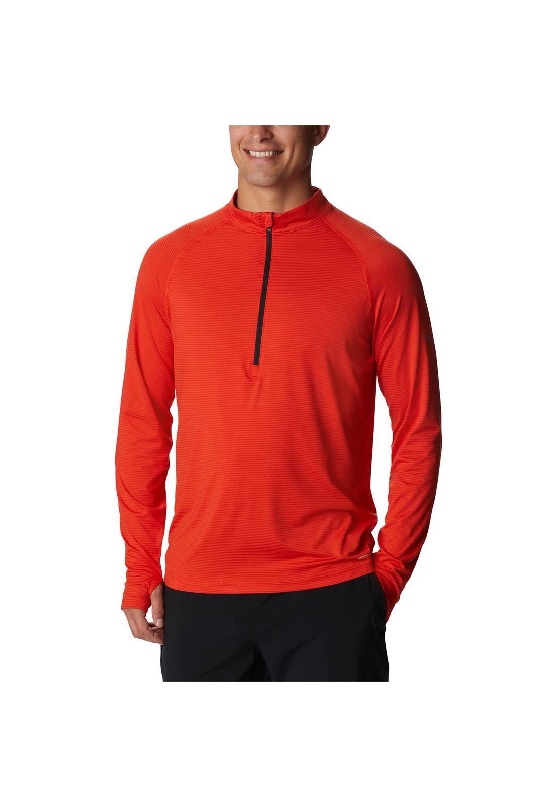 Polera M/L M Endless Trail 1/2 Rojo Hombre-0