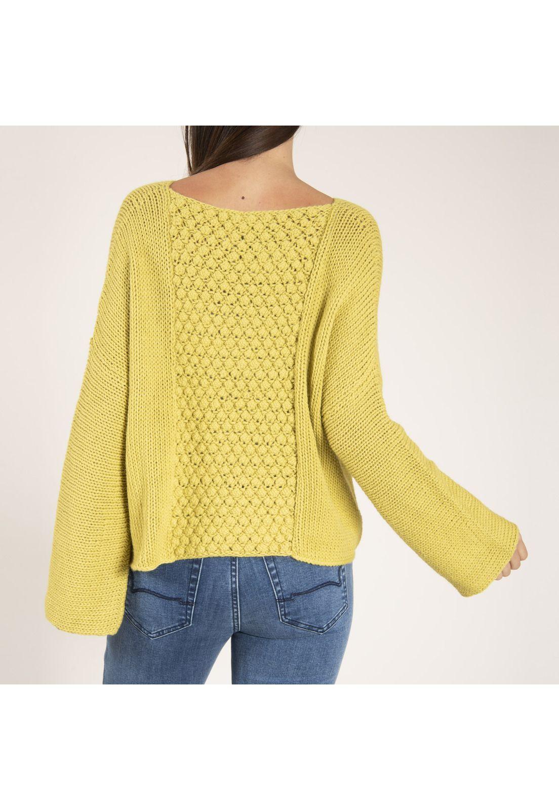 Chaleco Alpaca Mujer Sisa Amarillo-3