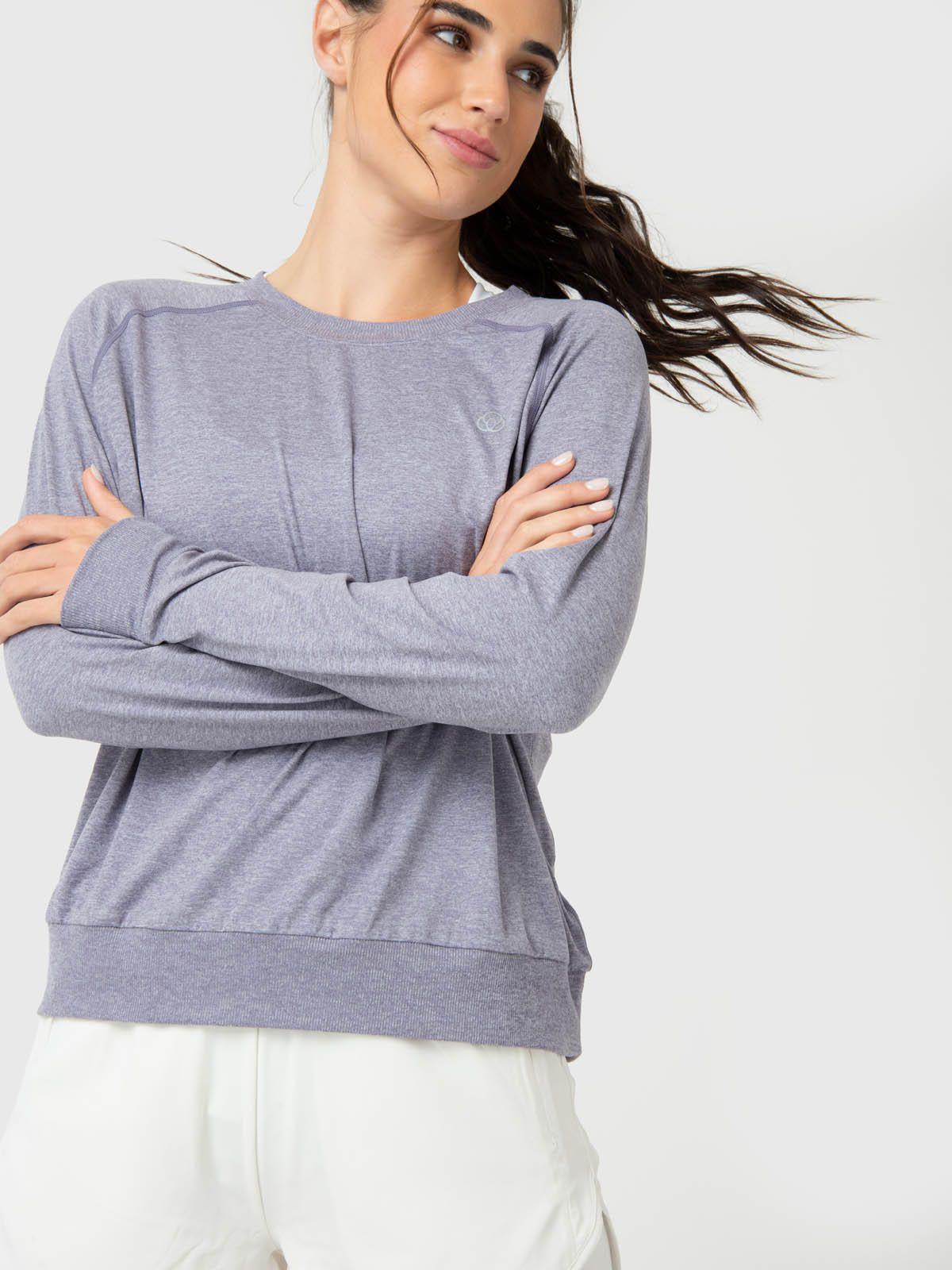 Polerón Mujer Crew Neck Morado-0