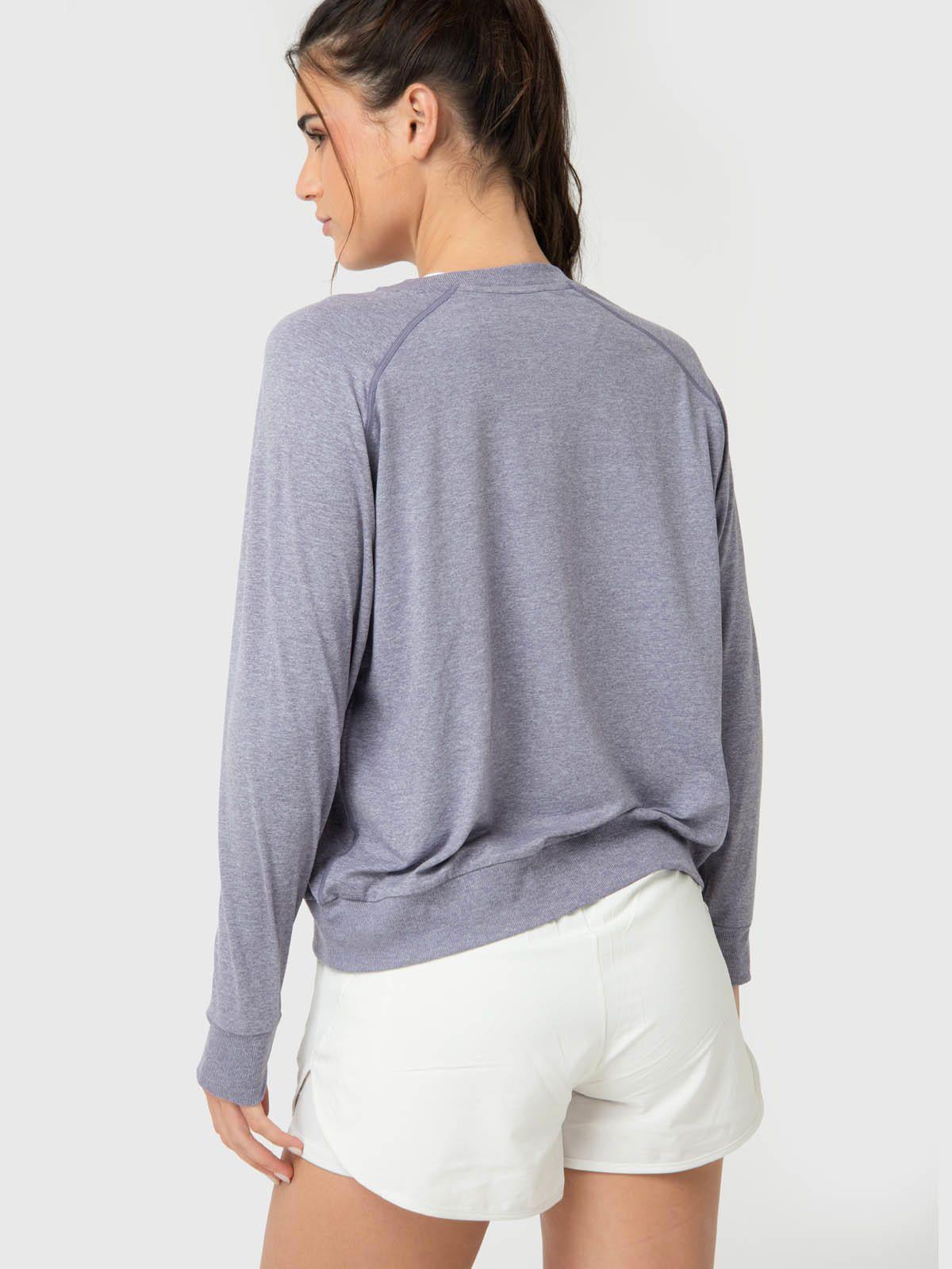 Polerón Mujer Crew Neck Morado-1