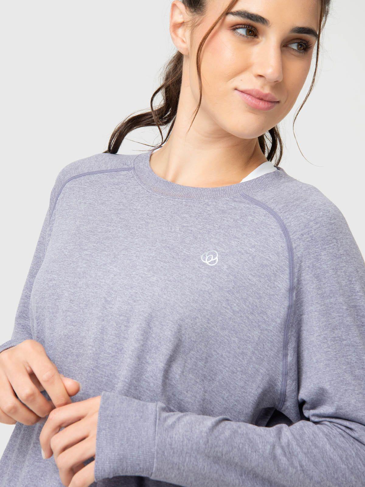 Polerón Mujer Crew Neck Morado-3