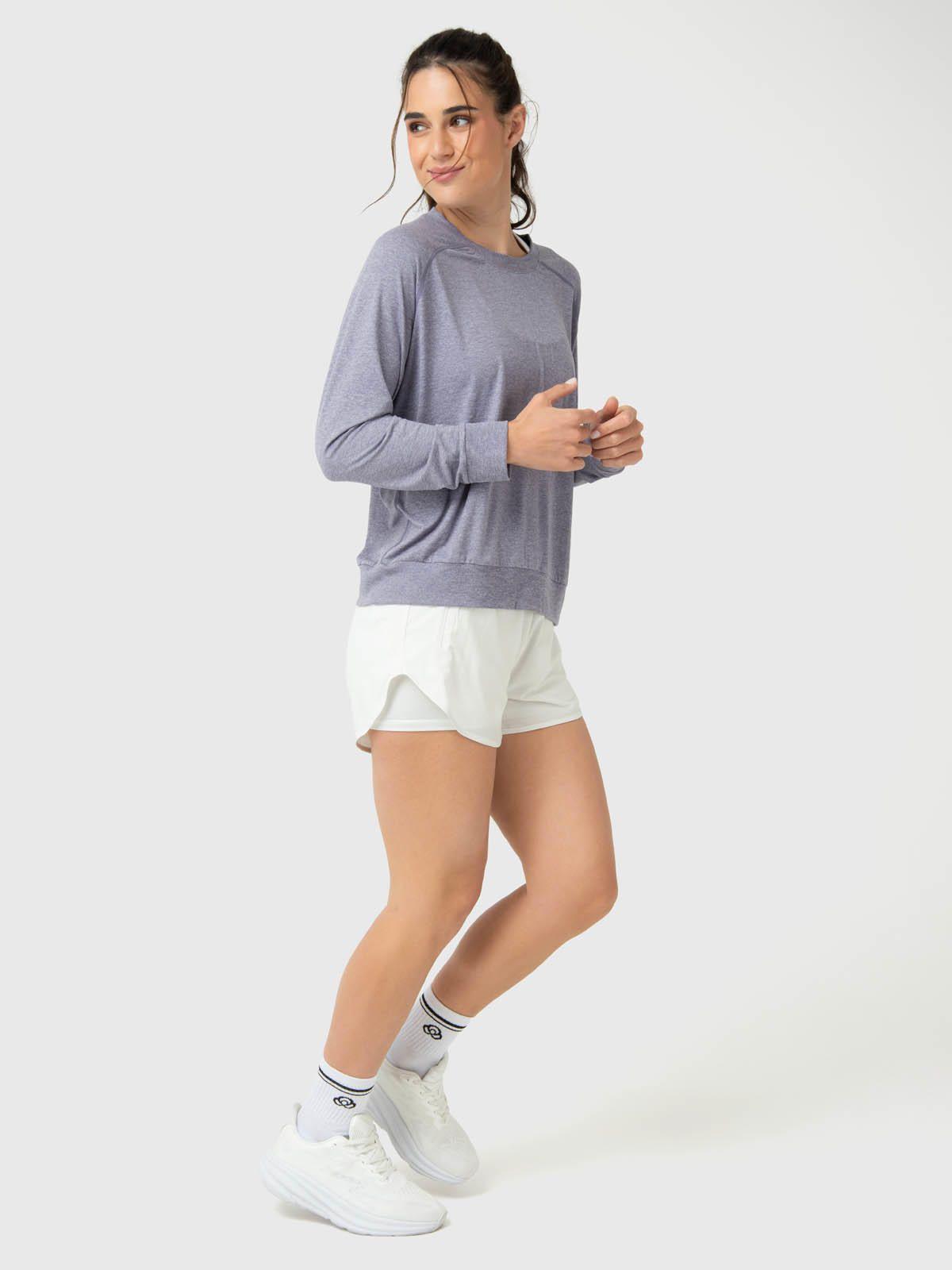 Polerón Mujer Crew Neck Morado-4