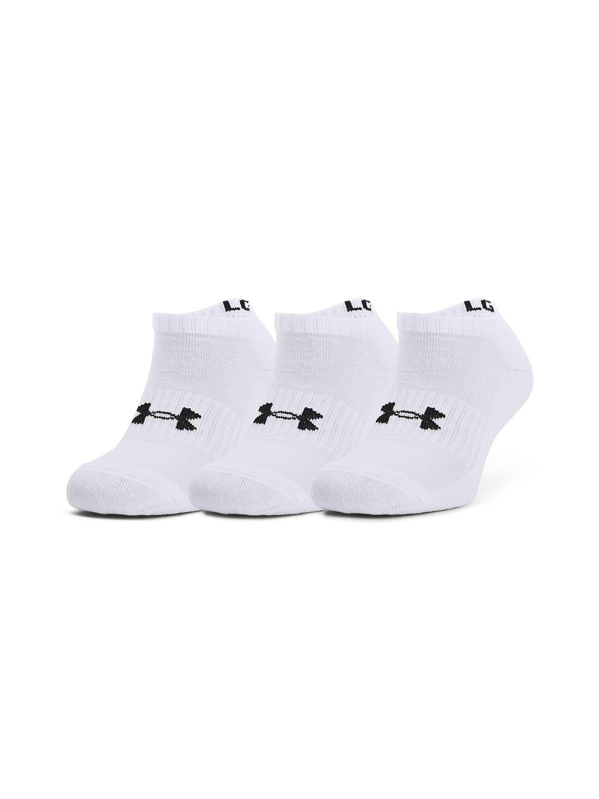 Pack 3 Calcetines unisex UA Core Blanco-3