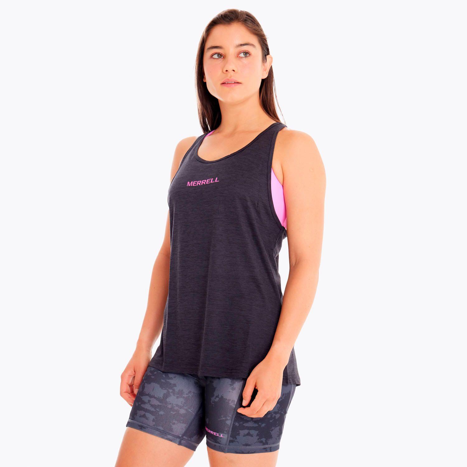 Polera Mujer Trail Running Edic Skyfire Negro-1
