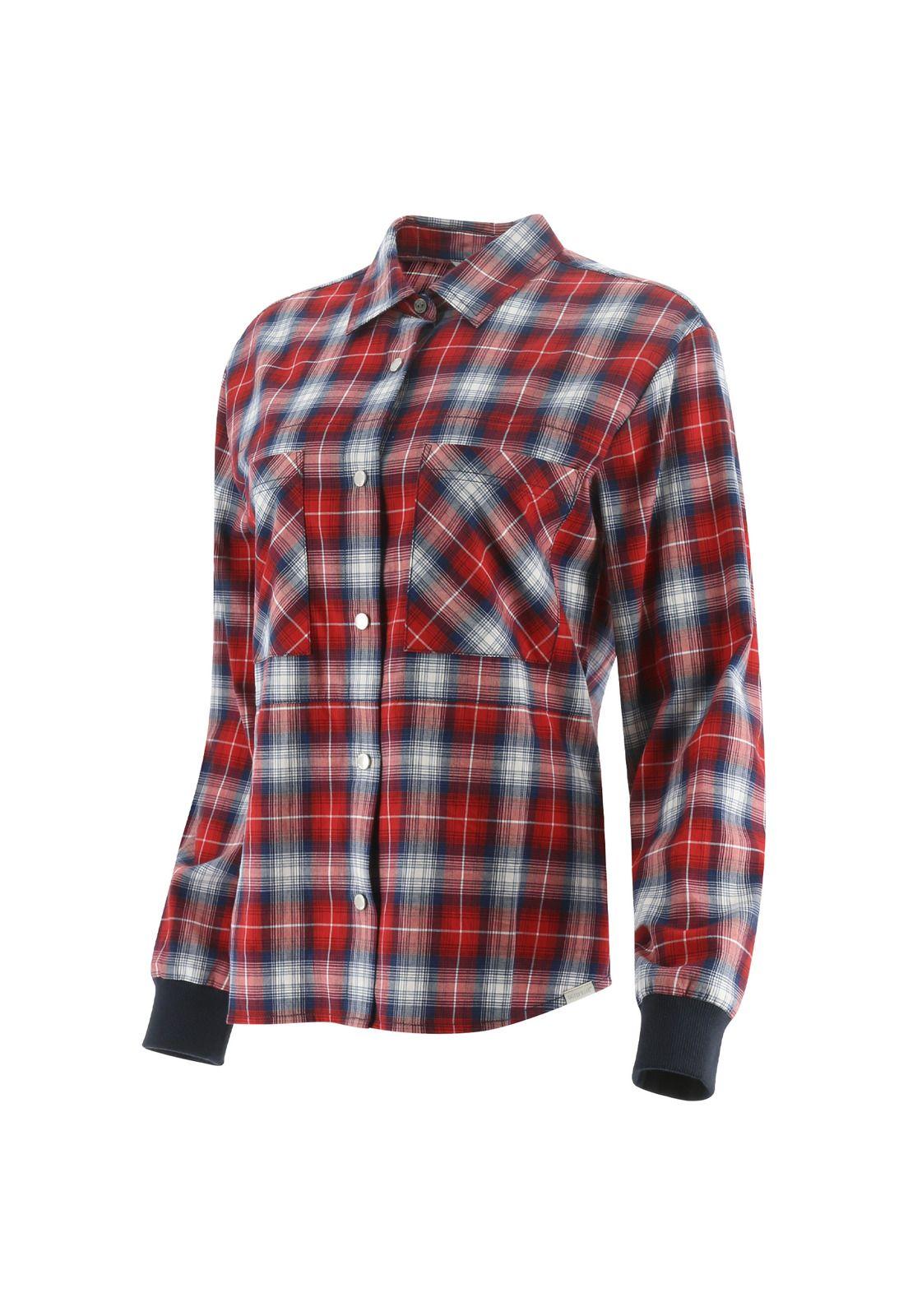 Blusa Mujer Foundation Plaid Pocket Multi-0