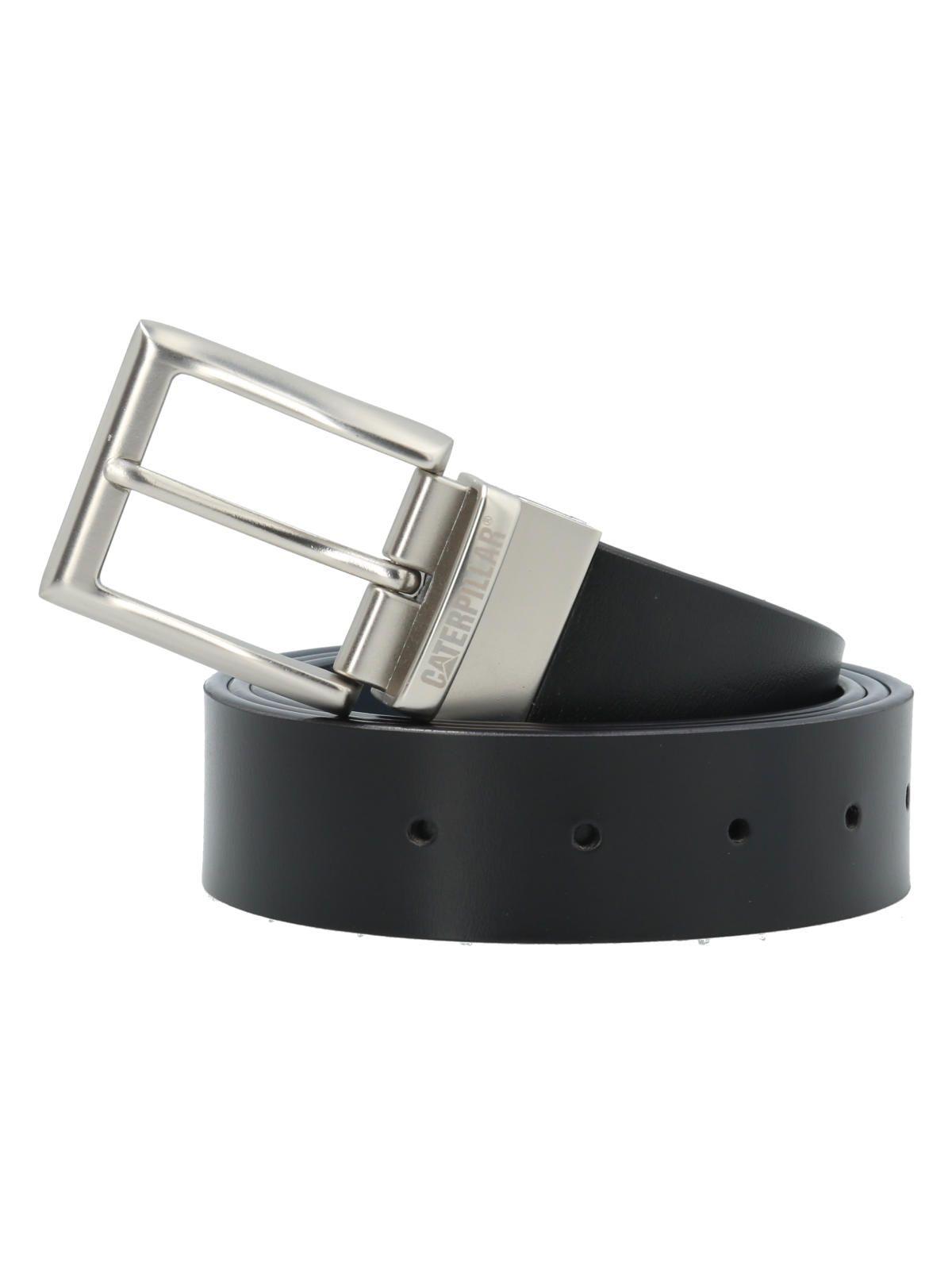 Cinturón de Cuero PU Reversible Hombre Negro-Azul-0