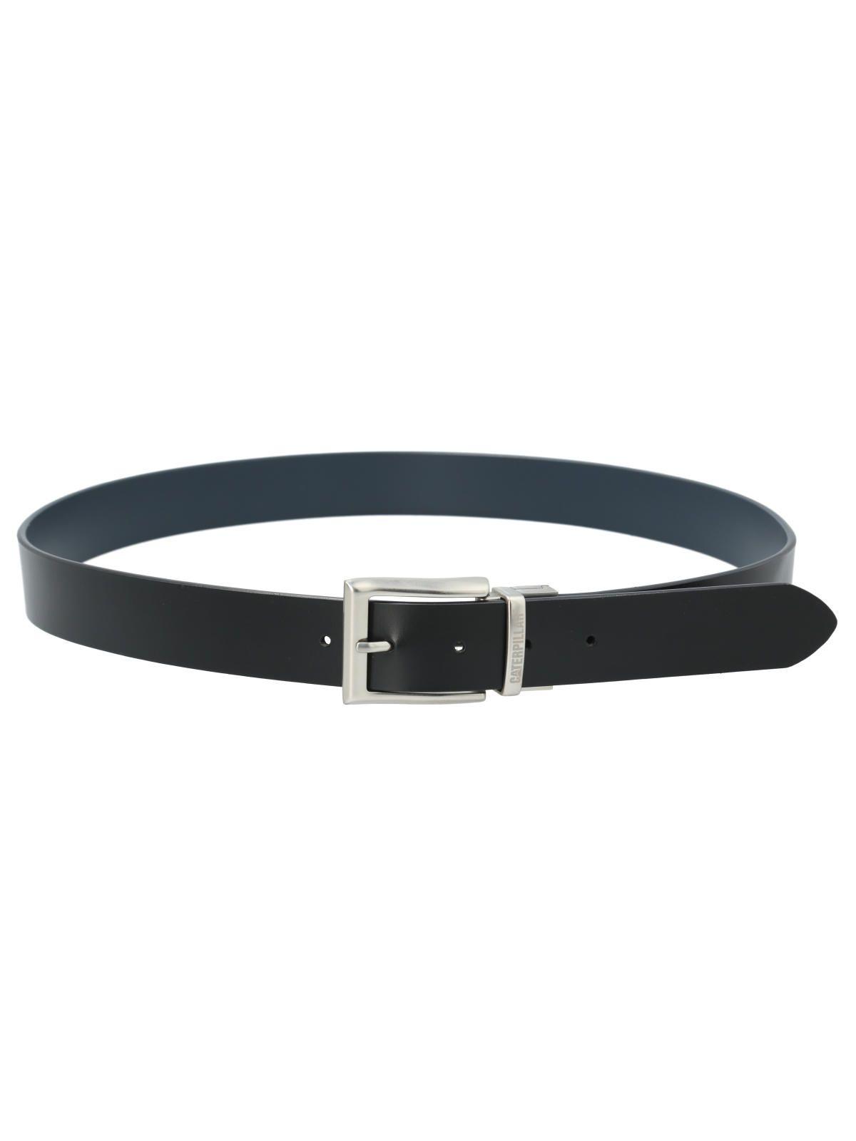 Cinturón de Cuero PU Reversible Hombre Negro-Azul-1