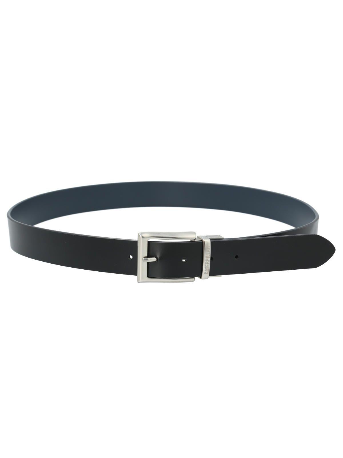 Cinturón de Cuero PU Reversible Hombre Negro-Azul-1