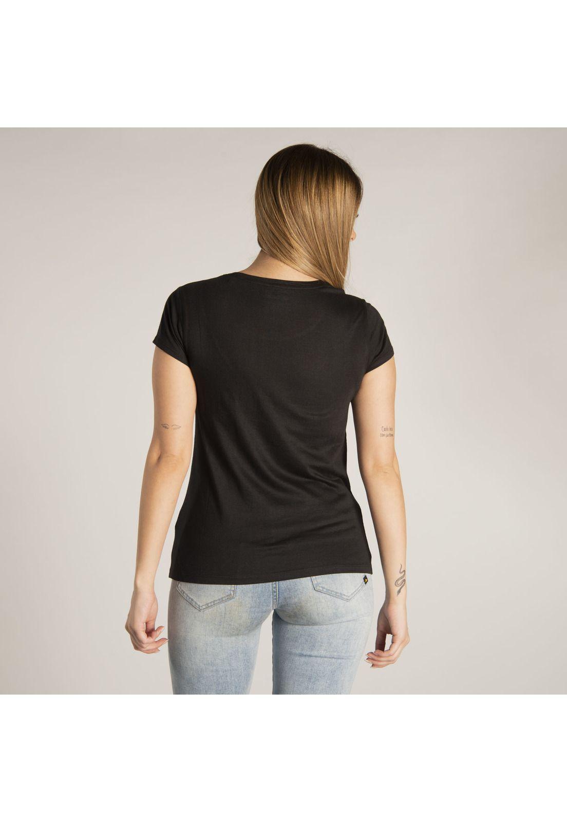 Polera M/C Mujer Metallic Branded Box Gris-2